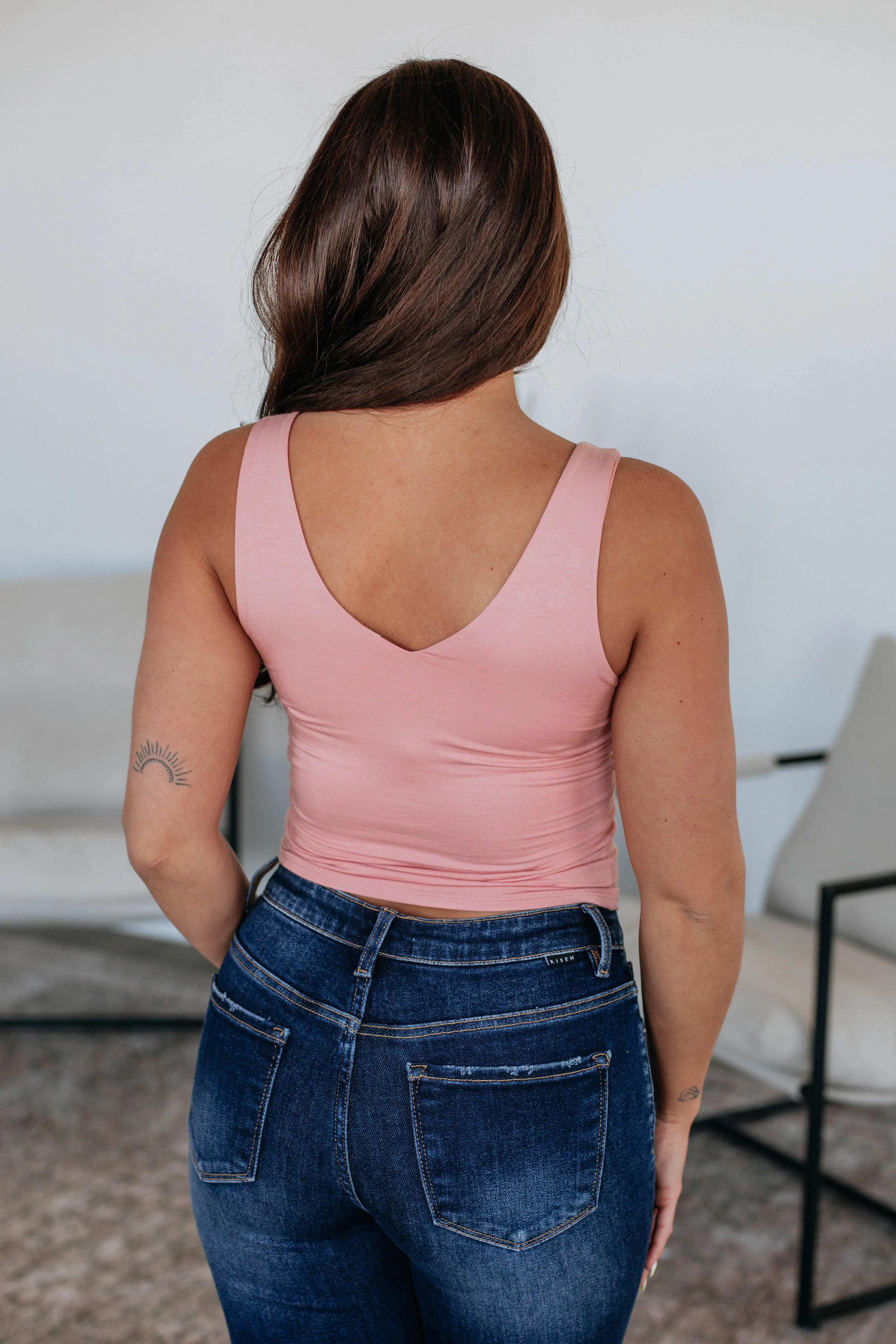 Rio Basic Tank - Blush sold by Wild Oak Boutique product image thumbnail 5