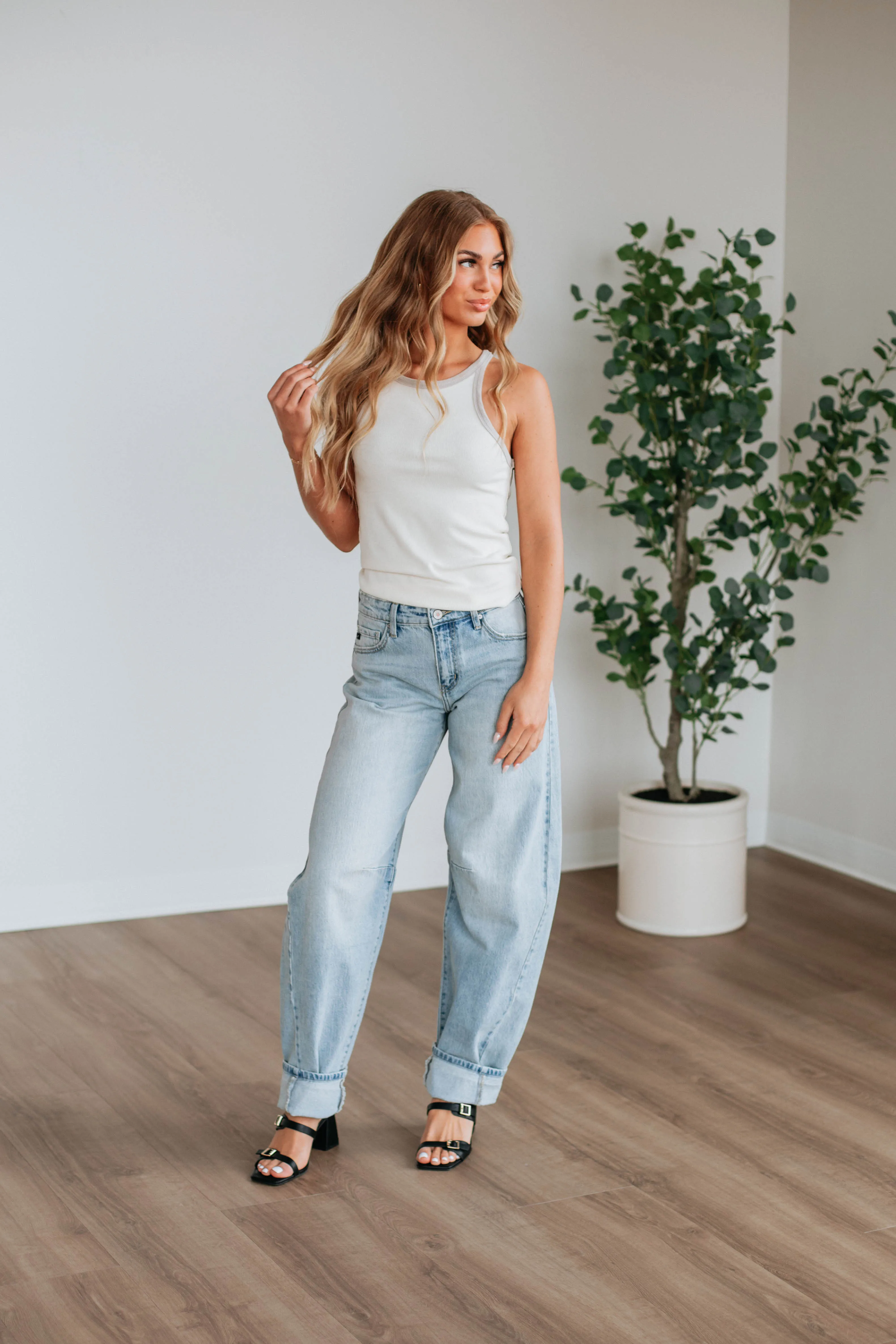 Sunday Drive Tank - Latte Mix sold by Wild Oak Boutique product image thumbnail 2