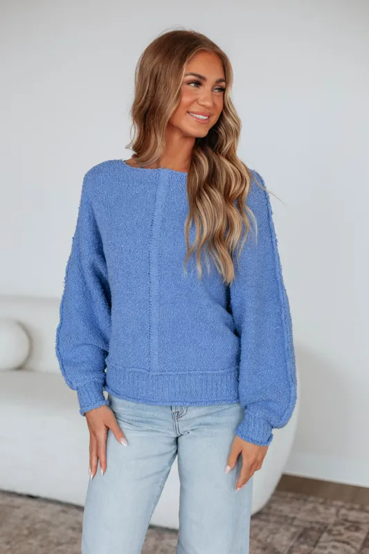 Haven Sweater - Cornflower Blue sold by Wild Oak Boutique