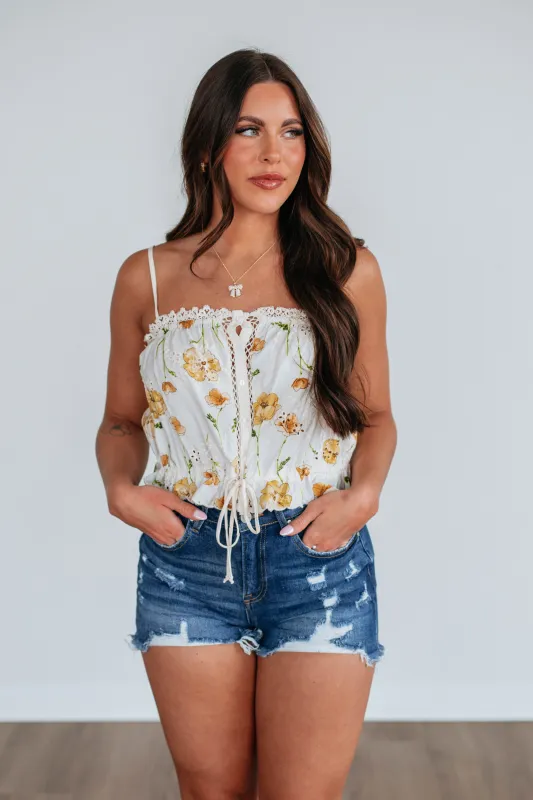 Chapel Floral Tank sold by Wild Oak Boutique
