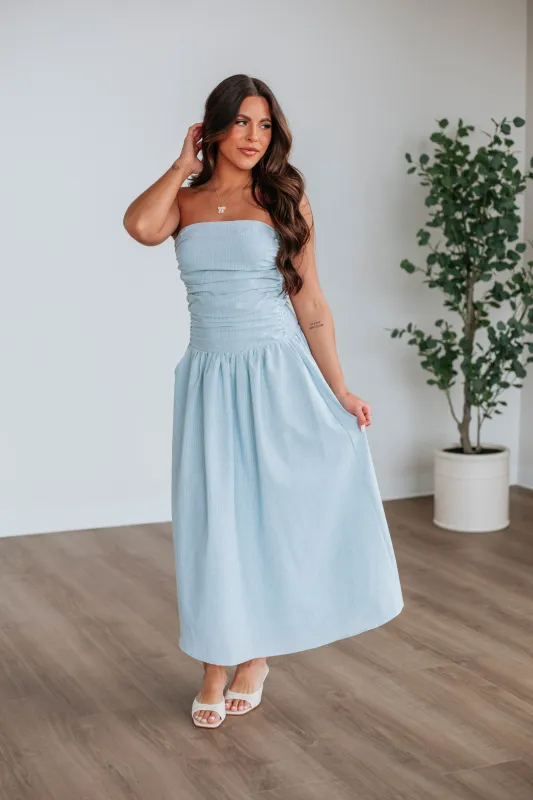 Lindsey Striped Linen Dress sold by Wild Oak Boutique