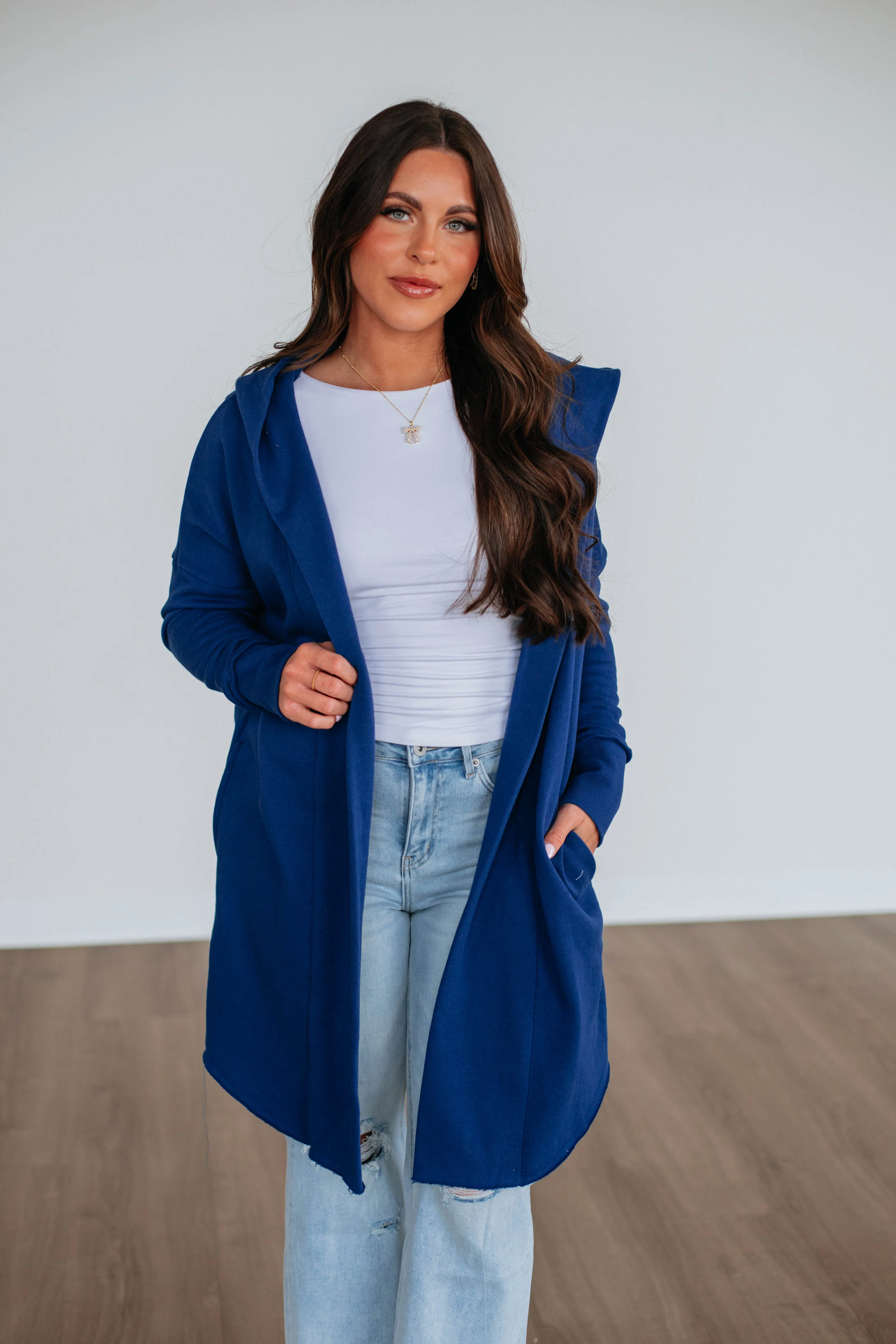 Rebekah Cardigan - Royal Blue sold by Wild Oak Boutique
