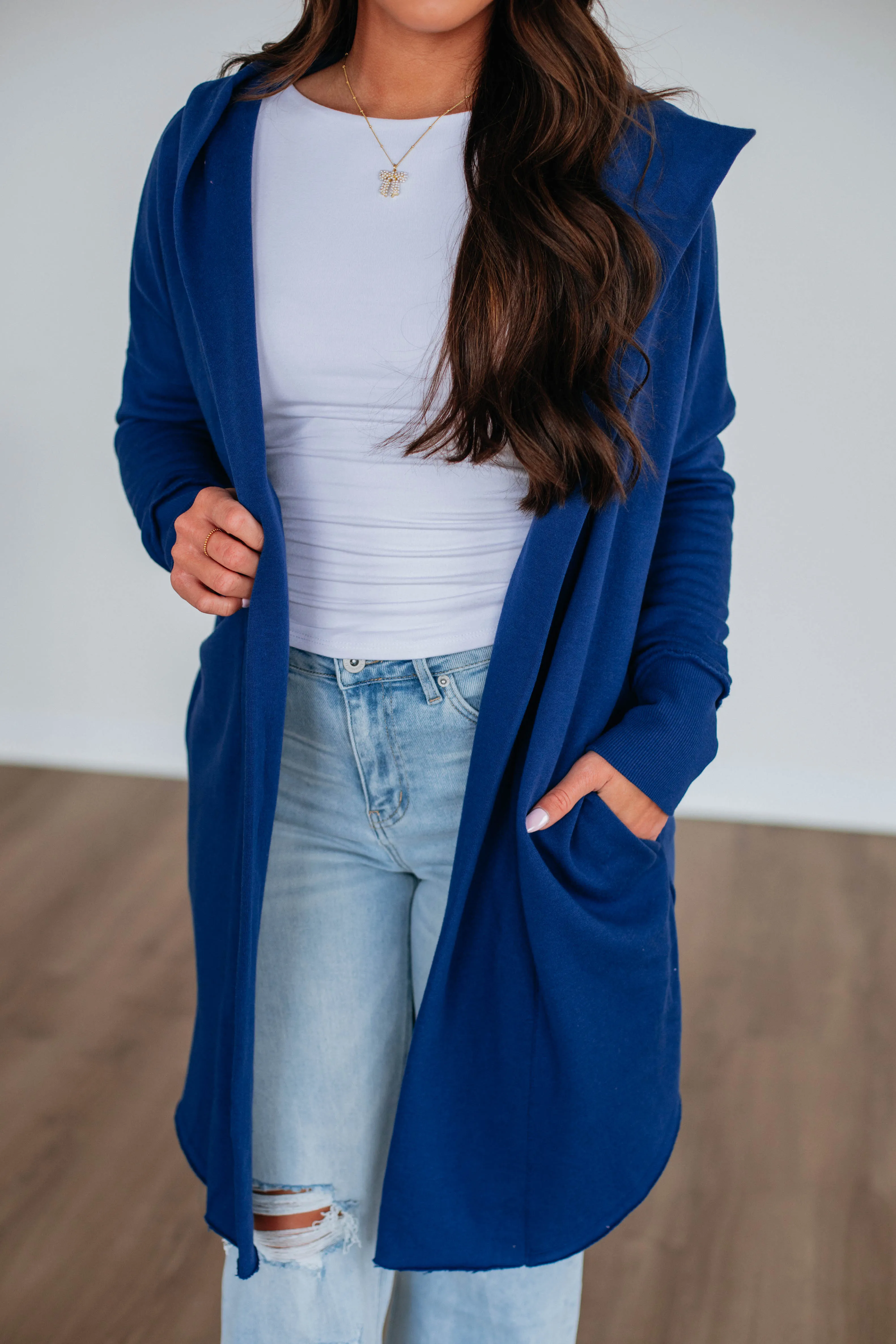 Rebekah Cardigan - Royal Blue sold by Wild Oak Boutique product image thumbnail 2