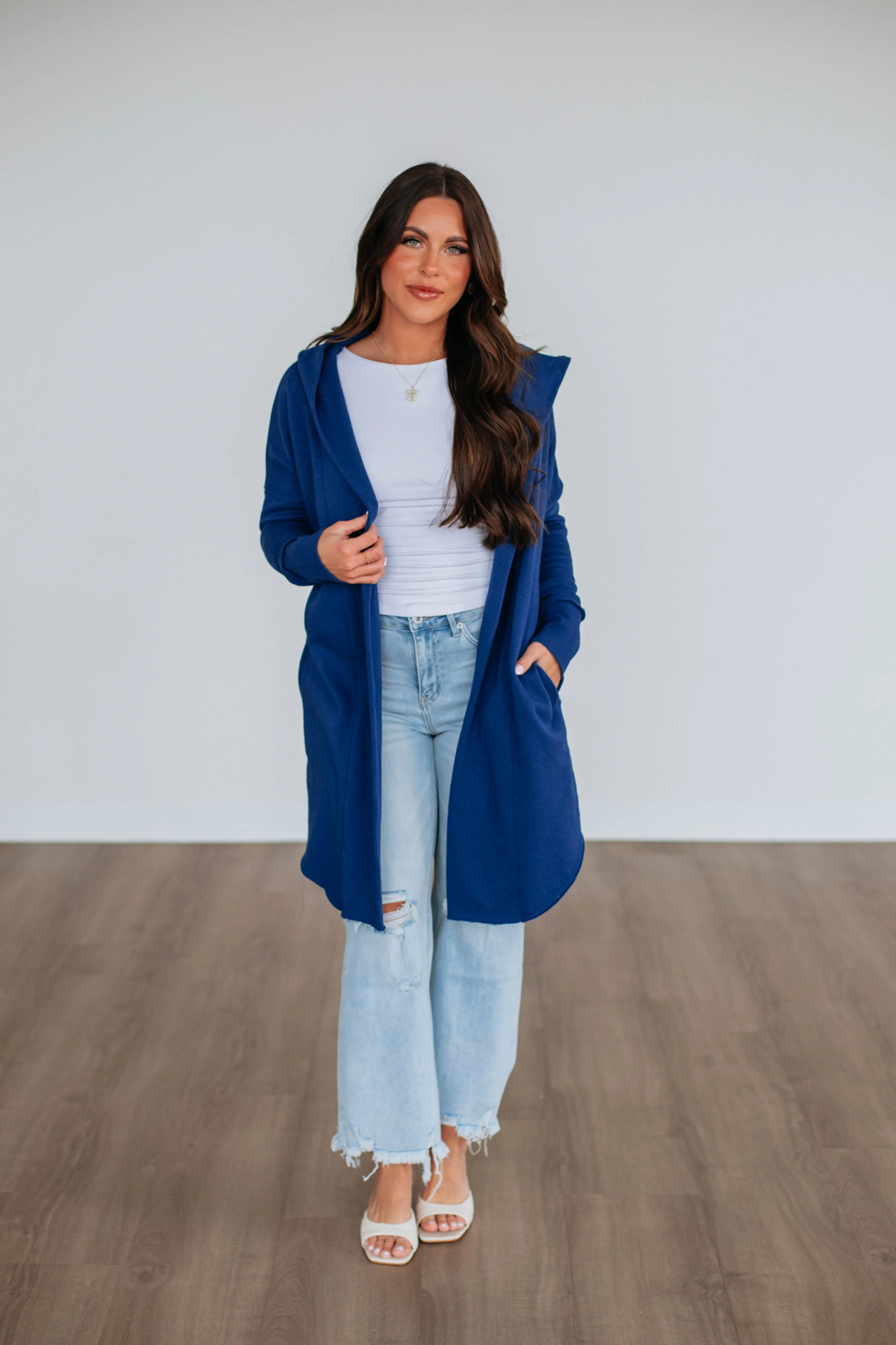 Rebekah Cardigan - Royal Blue sold by Wild Oak Boutique product image thumbnail 3