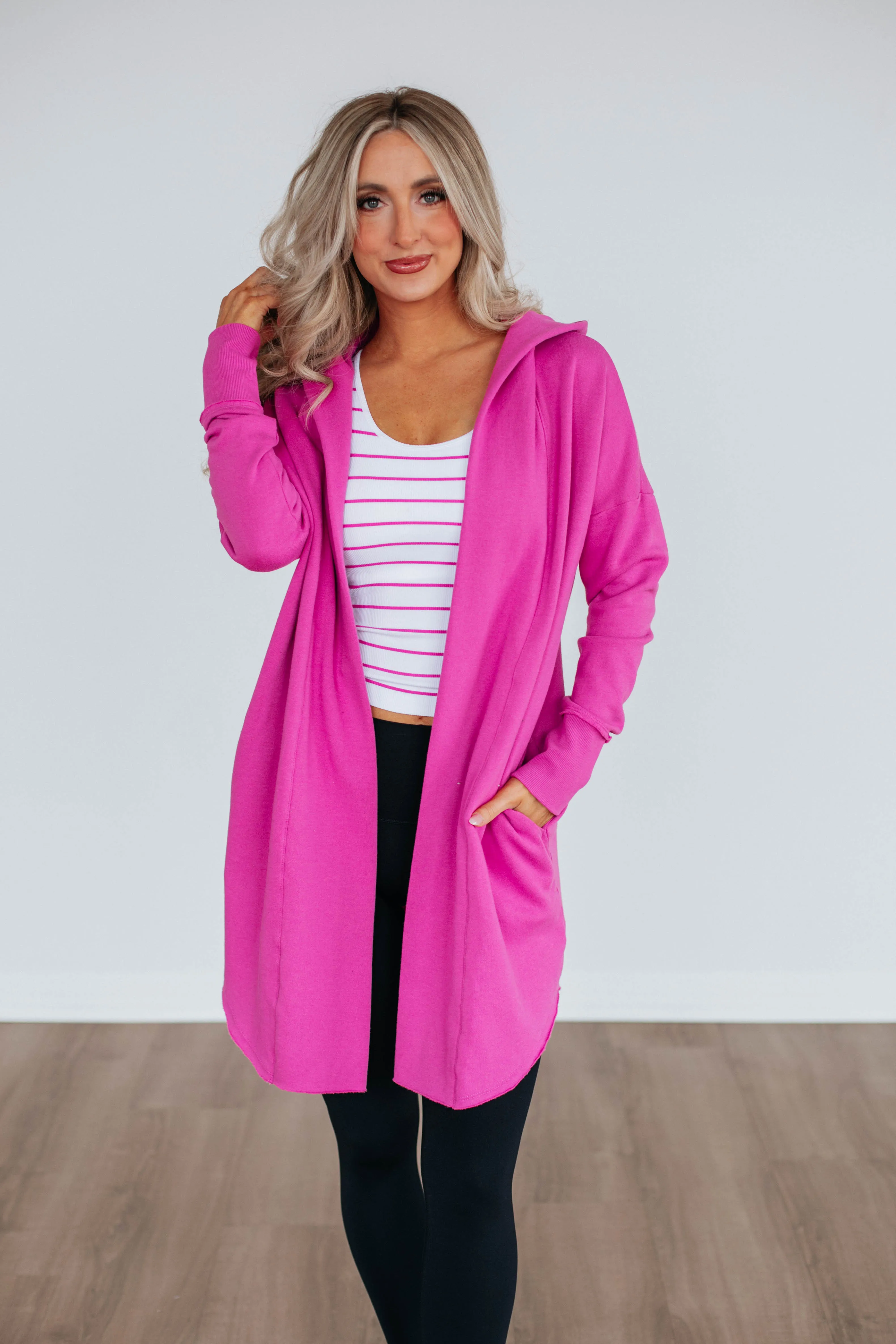 Rebekah Cardigan - Orchid sold by Wild Oak Boutique product image thumbnail 4