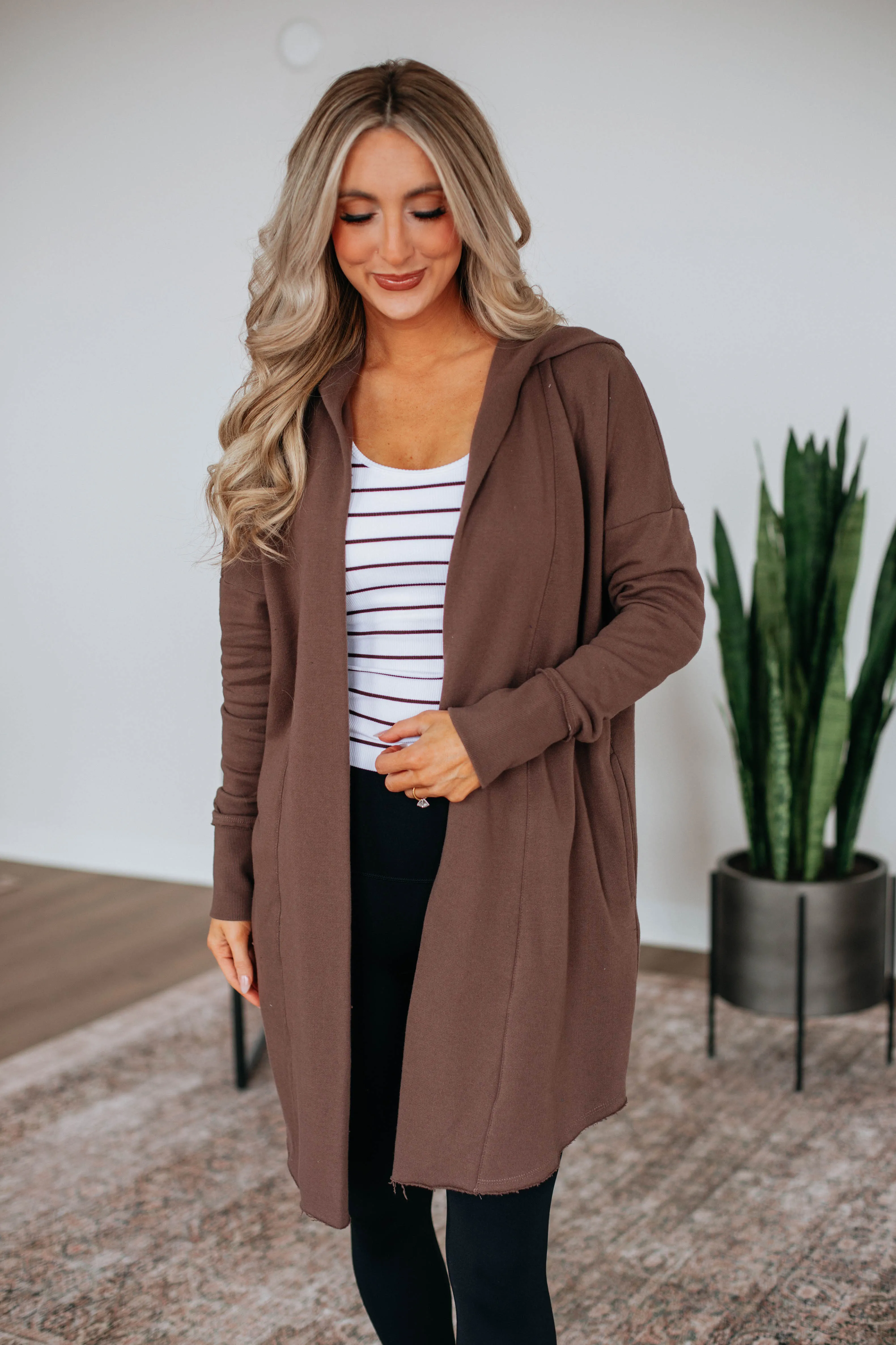 Rebekah Cardigan - Chocolate sold by Wild Oak Boutique product image thumbnail 4