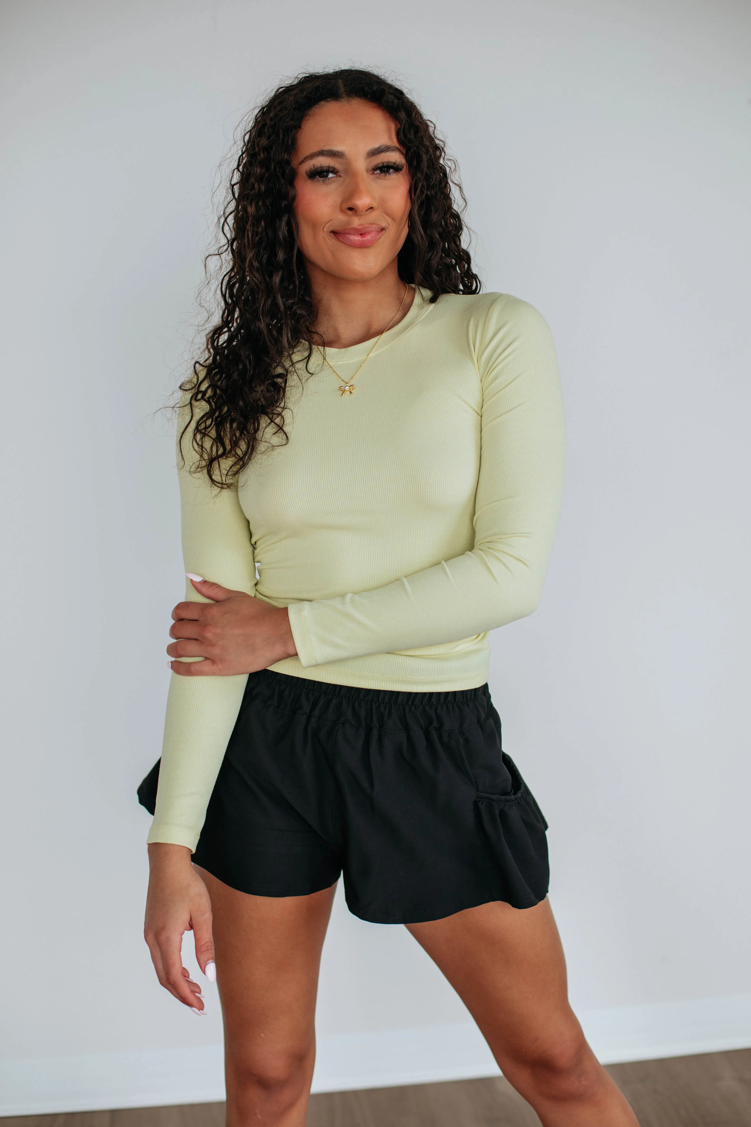Remi Ribbed Top - Limeade sold by Wild Oak Boutique product image thumbnail 3