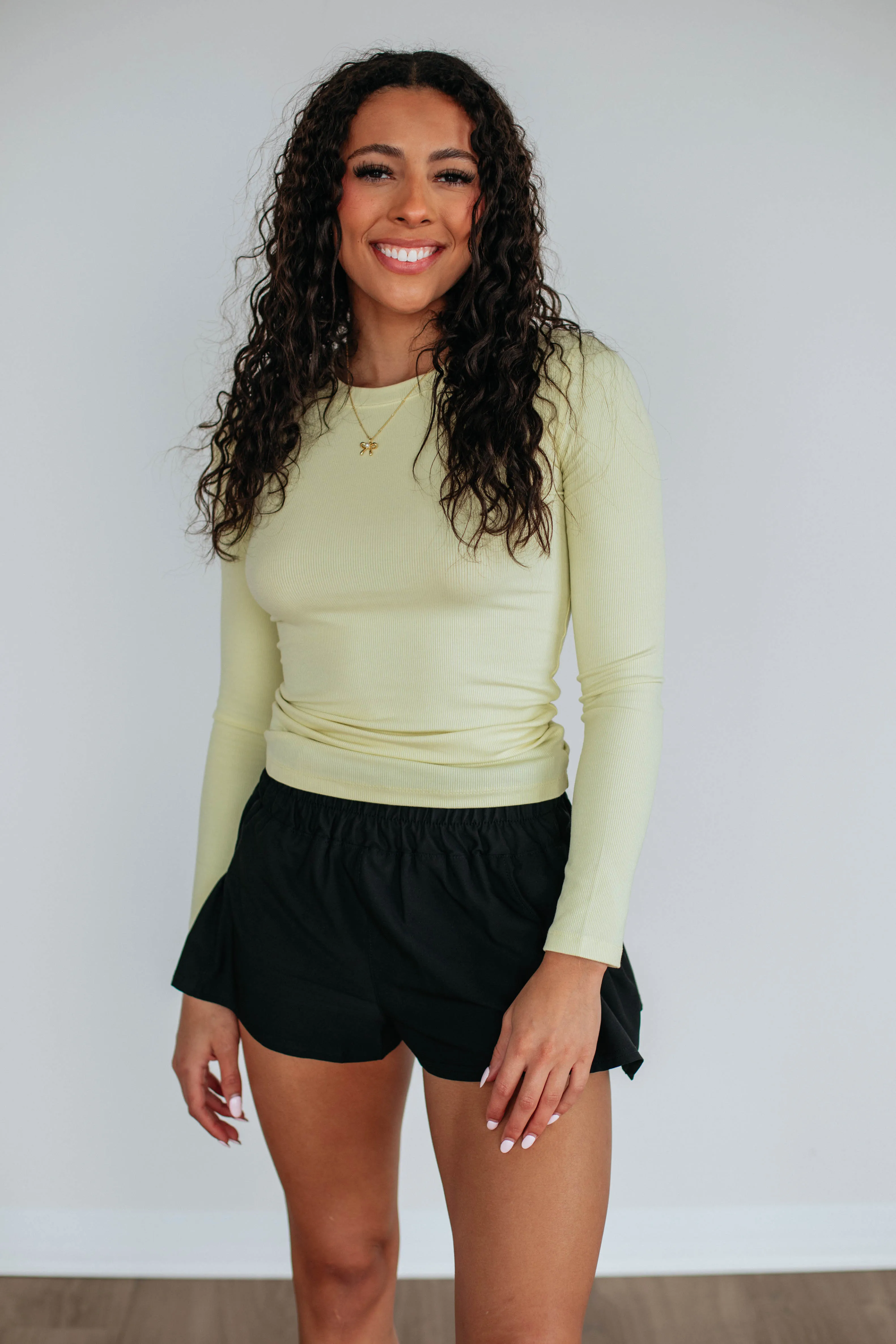 Remi Ribbed Top - Limeade sold by Wild Oak Boutique product image thumbnail 5