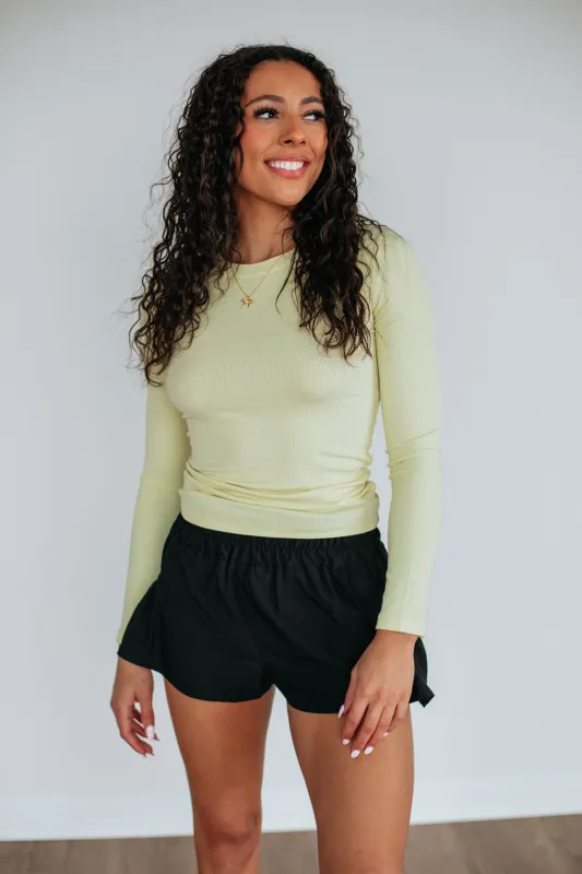 Remi Ribbed Top - Limeade sold by Wild Oak Boutique