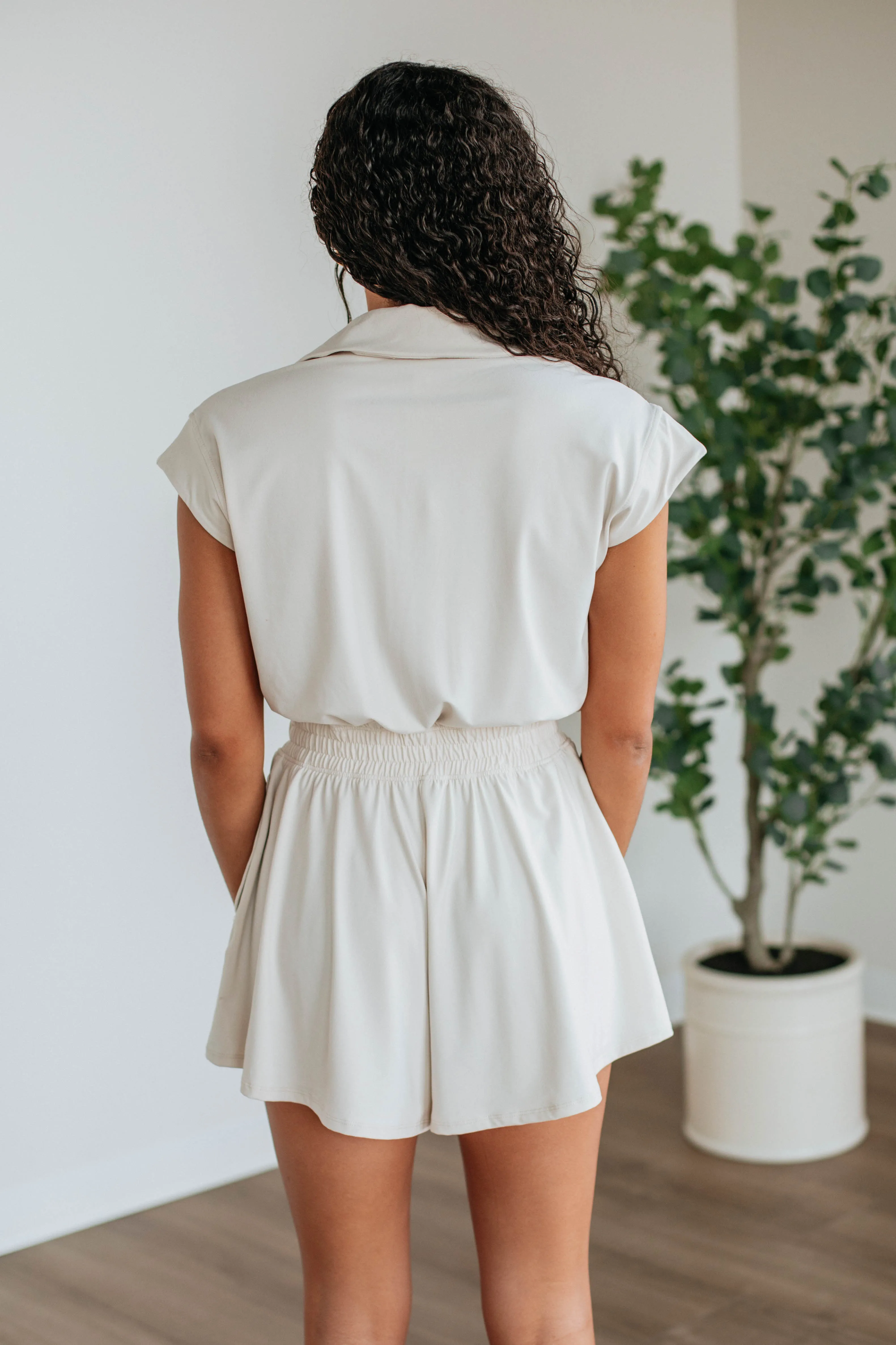 Out Of Bounds Romper - Ecru sold by Wild Oak Boutique product image thumbnail 5