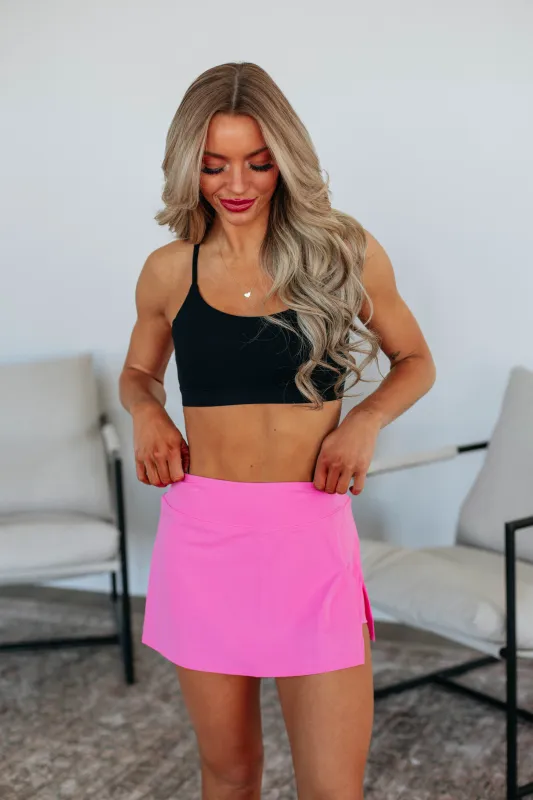 Sora Active Skirt - Barbie Pink sold by Wild Oak Boutique