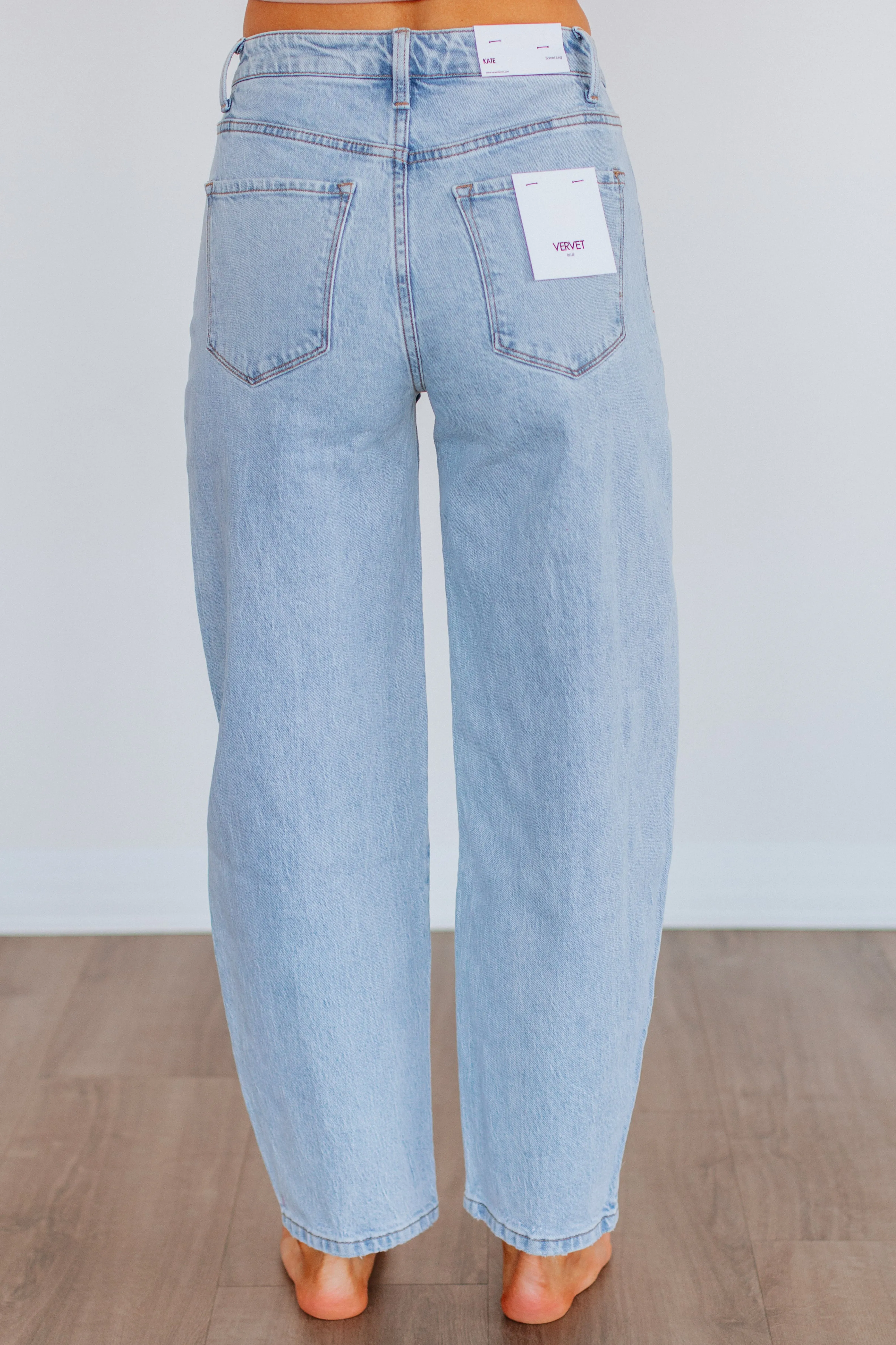Kate Vervet Jeans - Light Wash sold by Wild Oak Boutique product image thumbnail 4