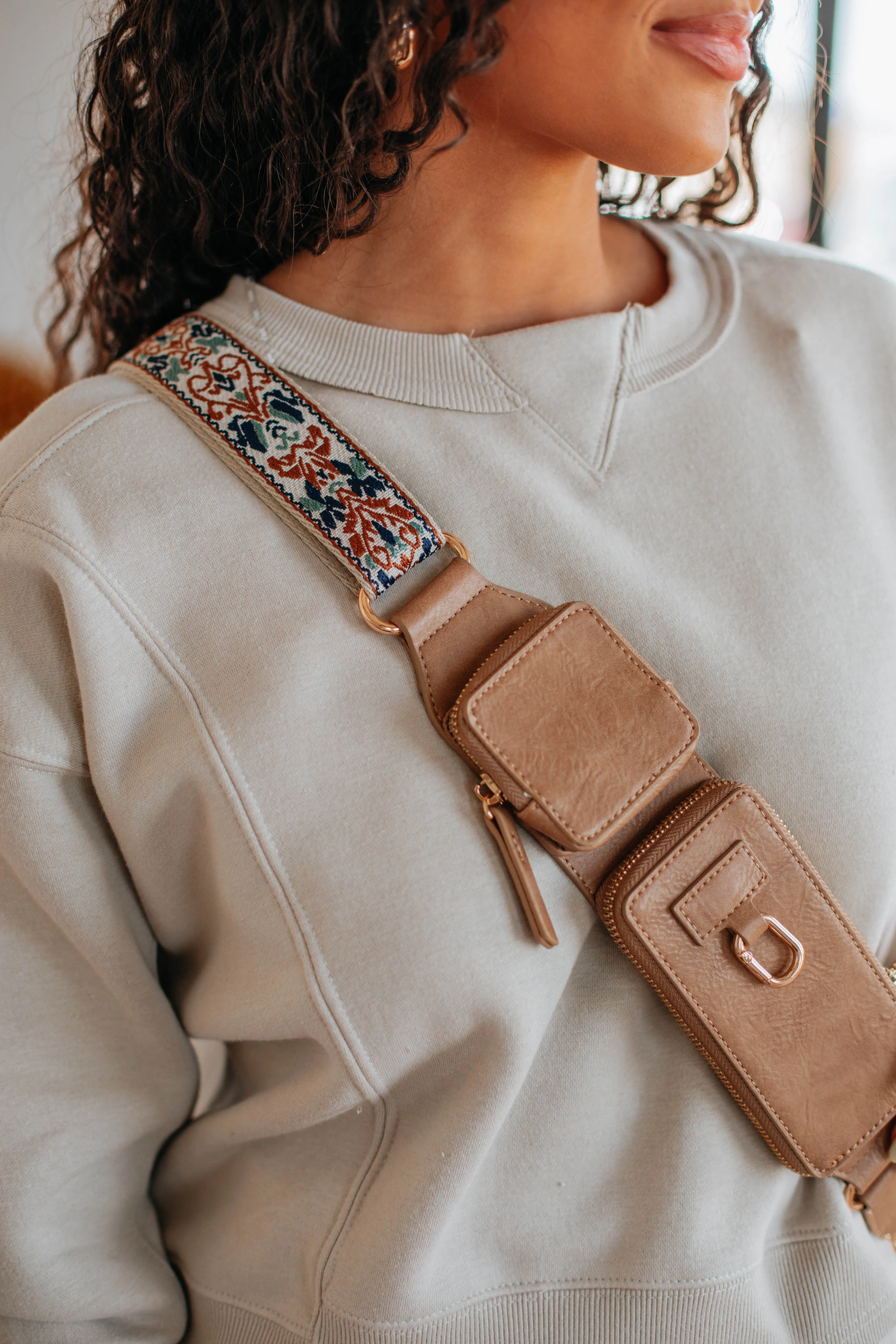 Aida Zip & Clip Strap - Tan sold by Wild Oak Boutique product image thumbnail 4