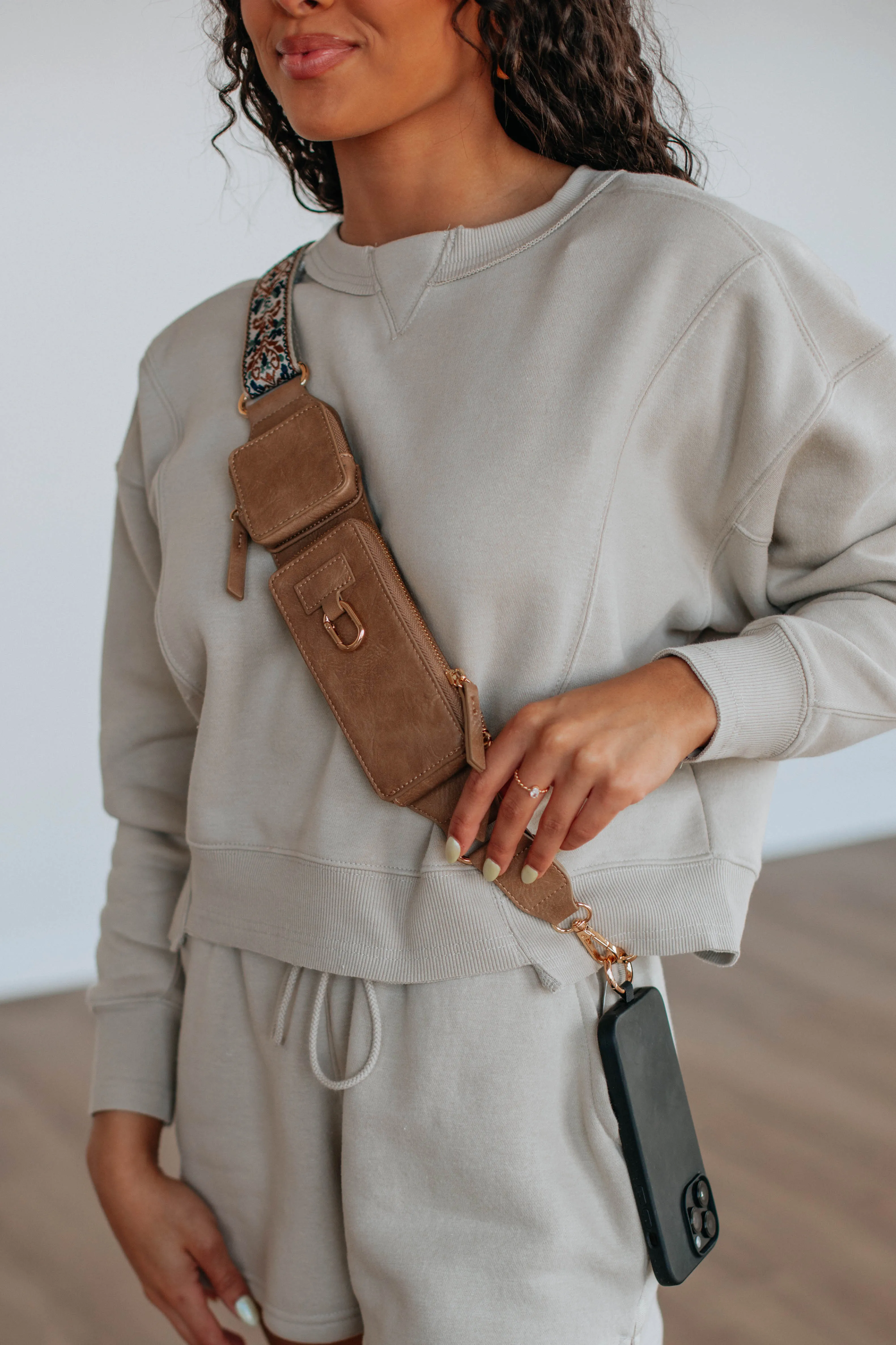 Aida Zip & Clip Strap - Tan sold by Wild Oak Boutique