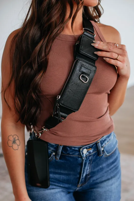 Aida Zip & Clip Strap - Black sold by Wild Oak Boutique