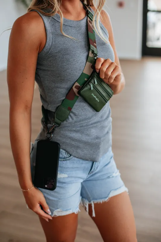 Akia Clip & Go Lanyard - Camouflage Mix sold by Wild Oak Boutique