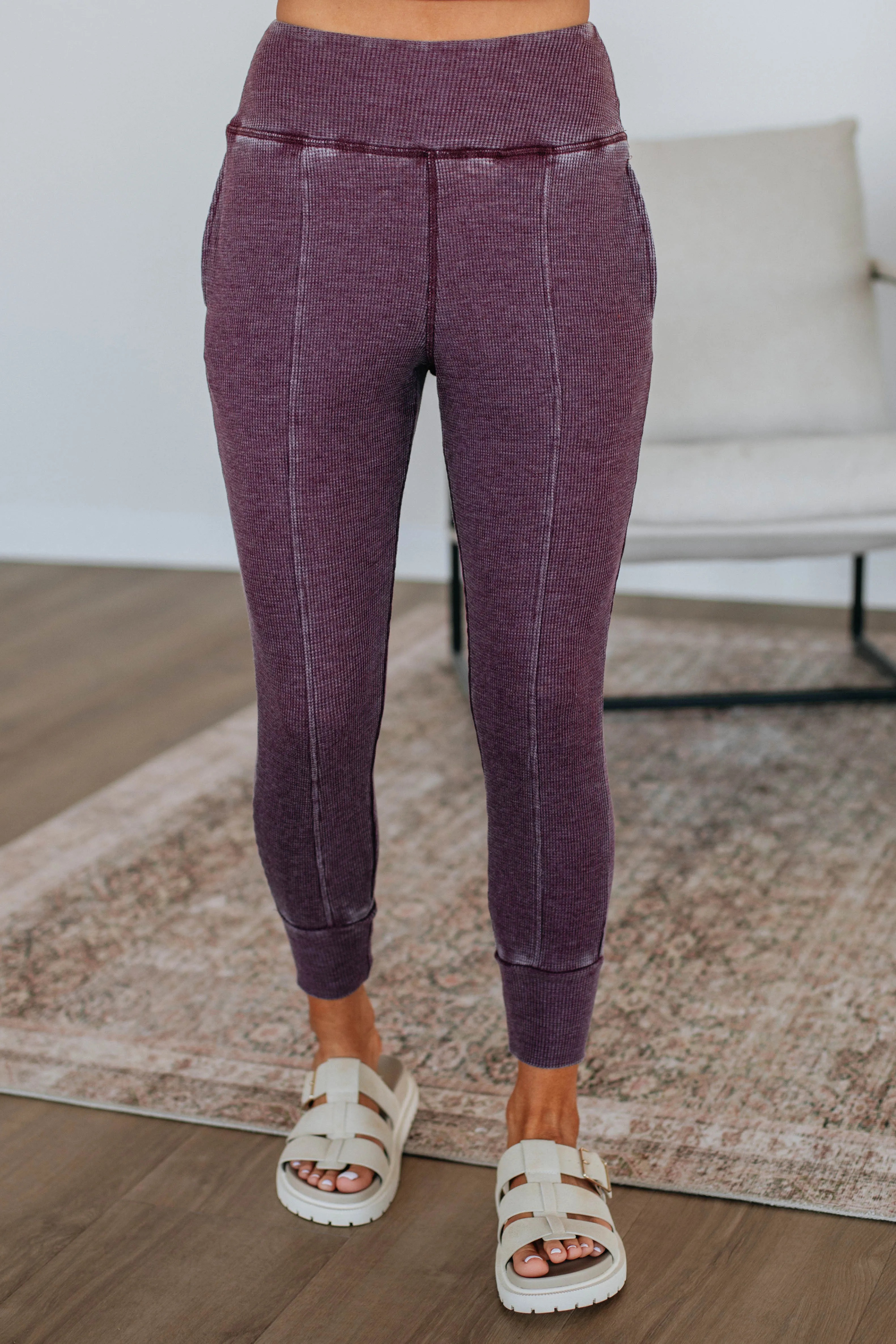 Go The Distance Joggers - Plum sold by Wild Oak Boutique