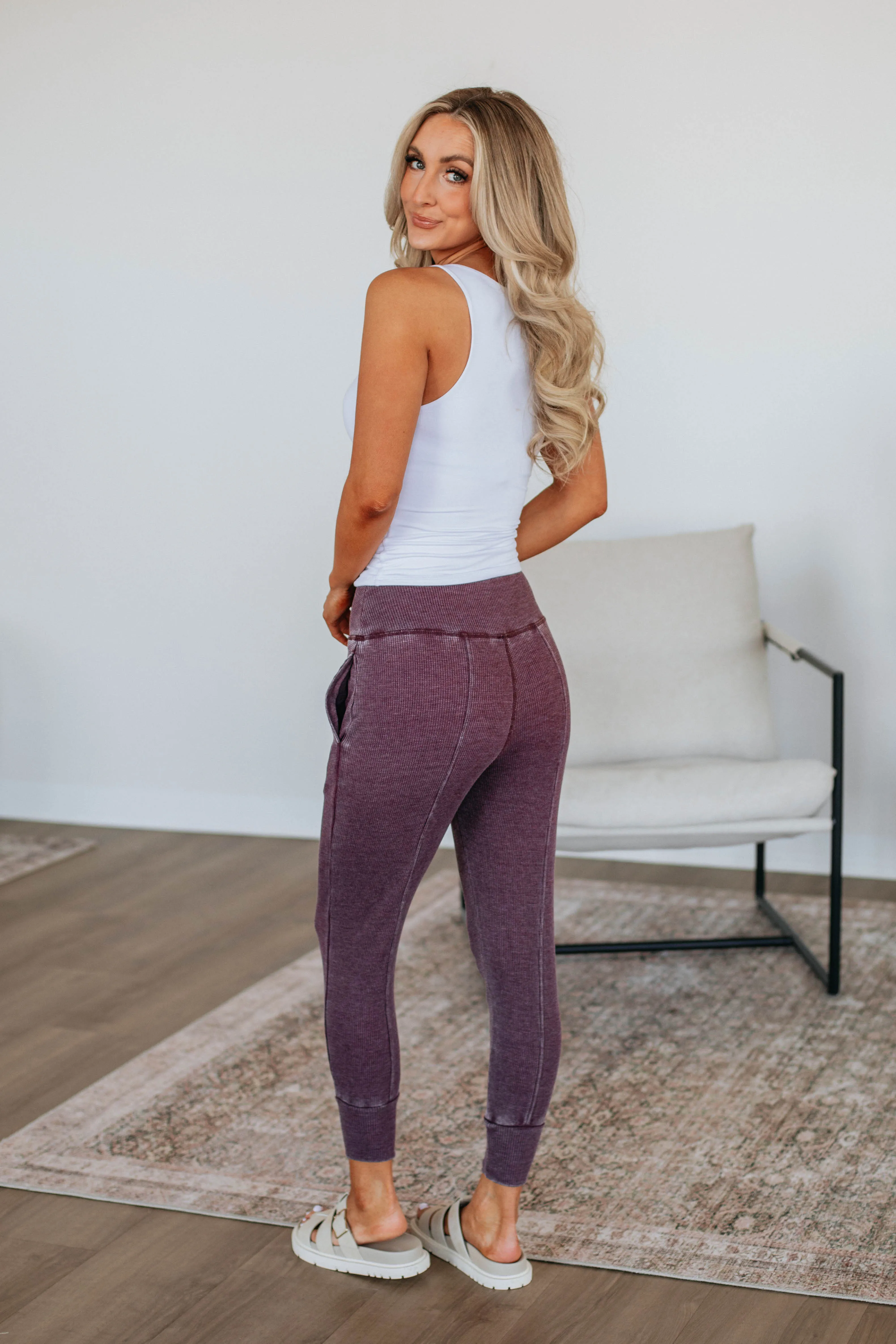 Go The Distance Joggers - Plum sold by Wild Oak Boutique product image thumbnail 5