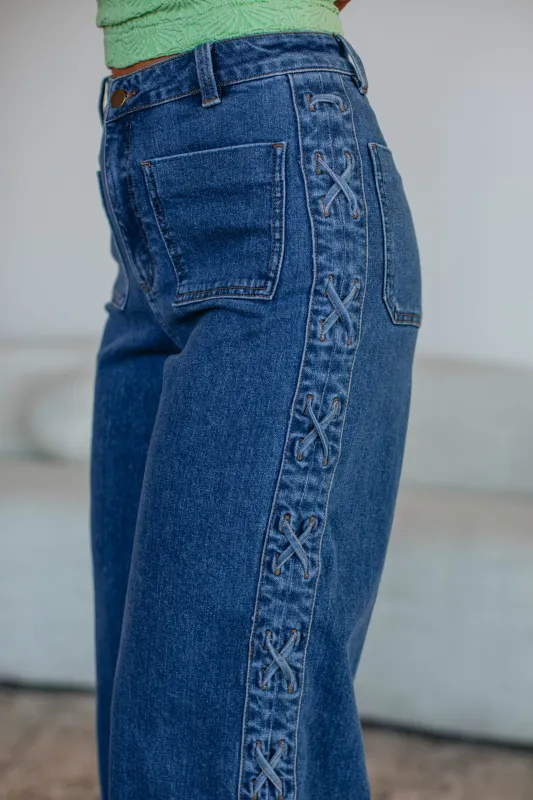 Becca Denim Pants sold by Wild Oak Boutique