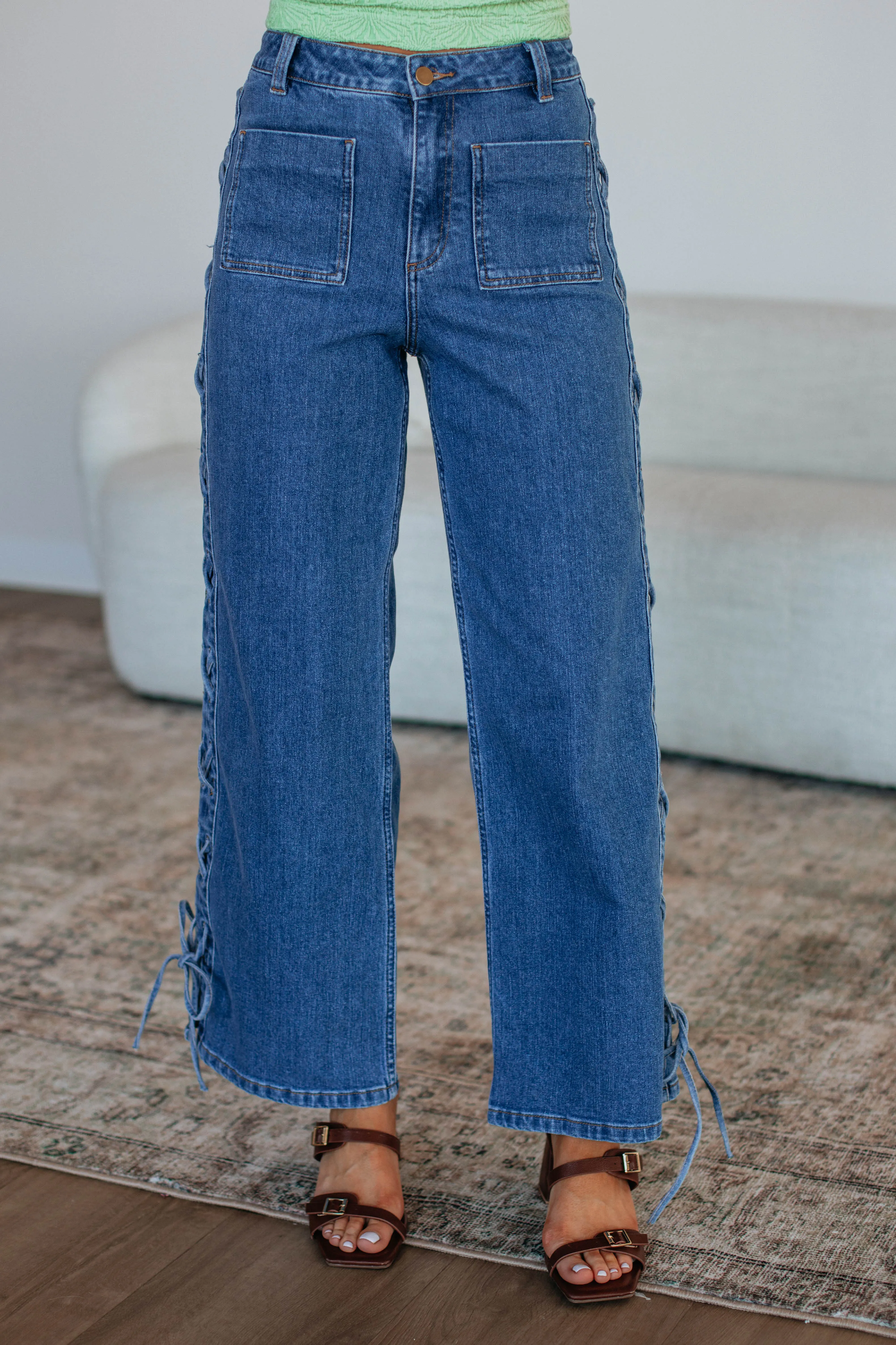 Becca Denim Pants sold by Wild Oak Boutique product image thumbnail 3
