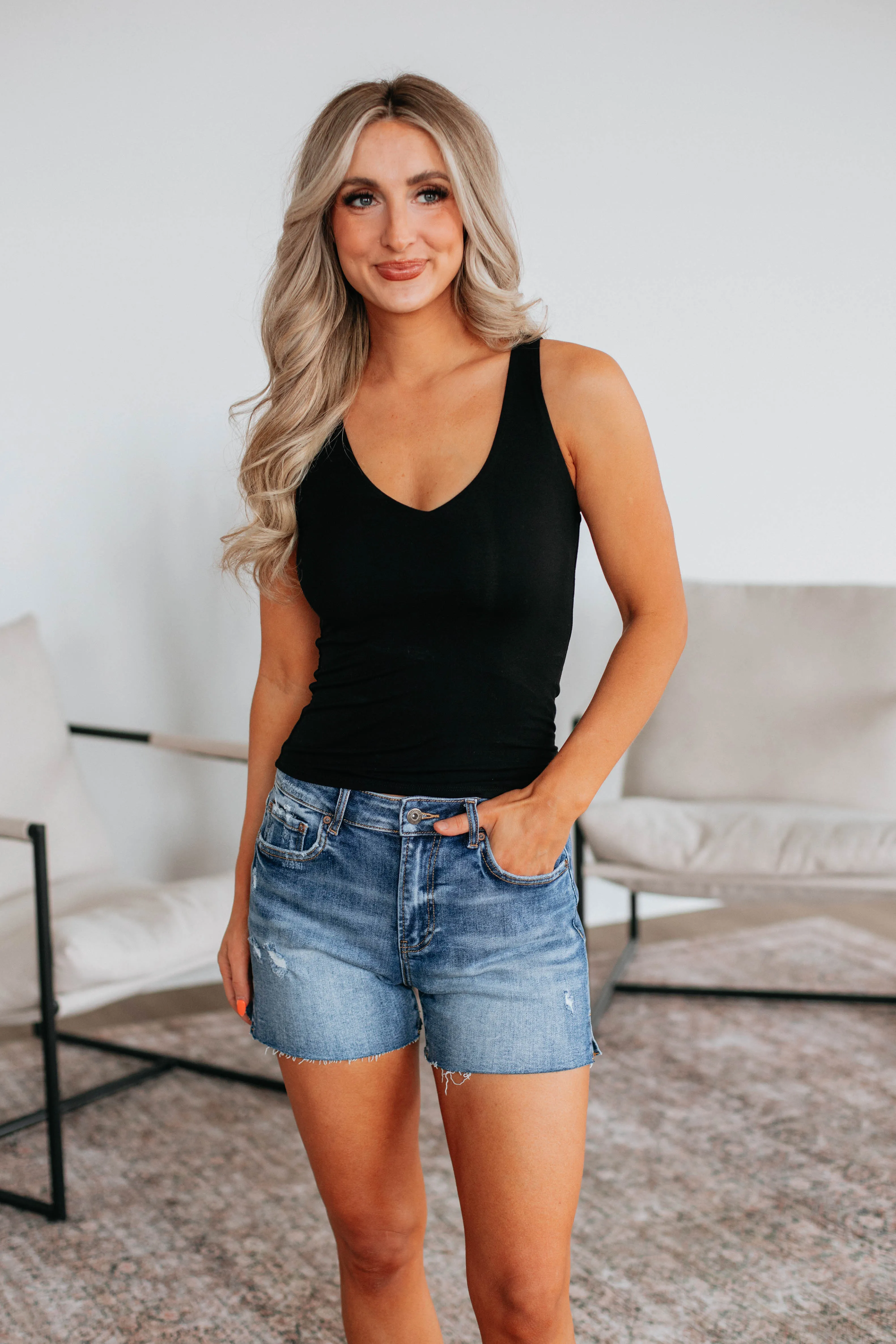 Briar Basic Tank - Black sold by Wild Oak Boutique product image thumbnail 4