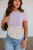 Patsy Checkered Bum Bag - Blush sold by Wild Oak Boutique