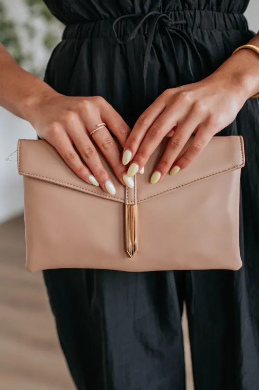 Upscale Desire Clutch - Nude sold by Wild Oak Boutique