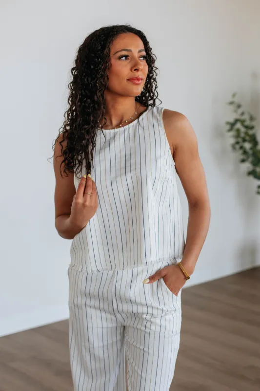 Reyna Striped Top sold by Wild Oak Boutique