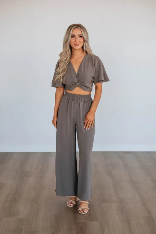 Joselynn Wide Leg Pants sold by Wild Oak Boutique