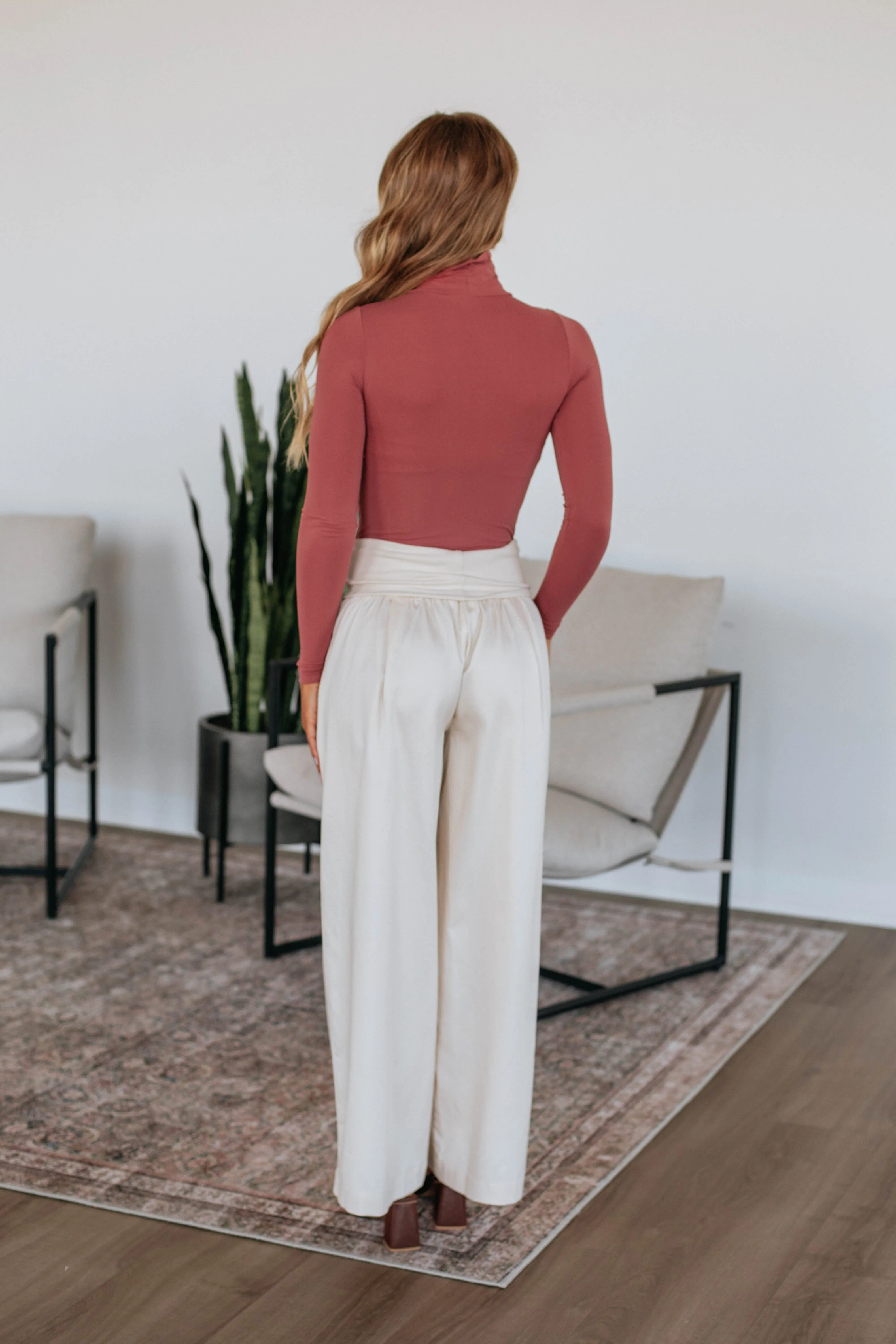 Haylo Wide Leg Pants - Cream sold by Wild Oak Boutique product image thumbnail 5
