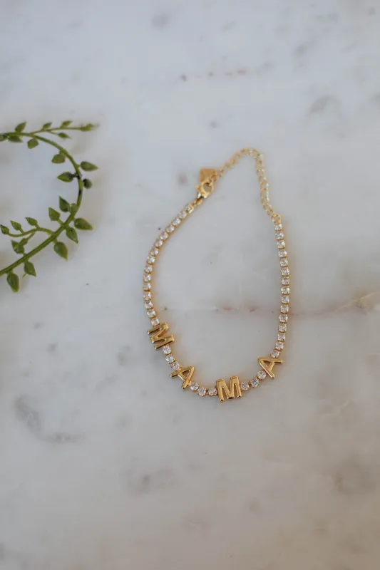 Mama Bracelet - Gold sold by Wild Oak Boutique