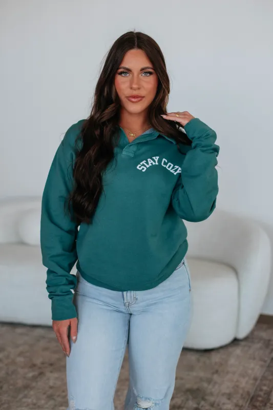 Stay Cozy Pullover sold by Wild Oak Boutique