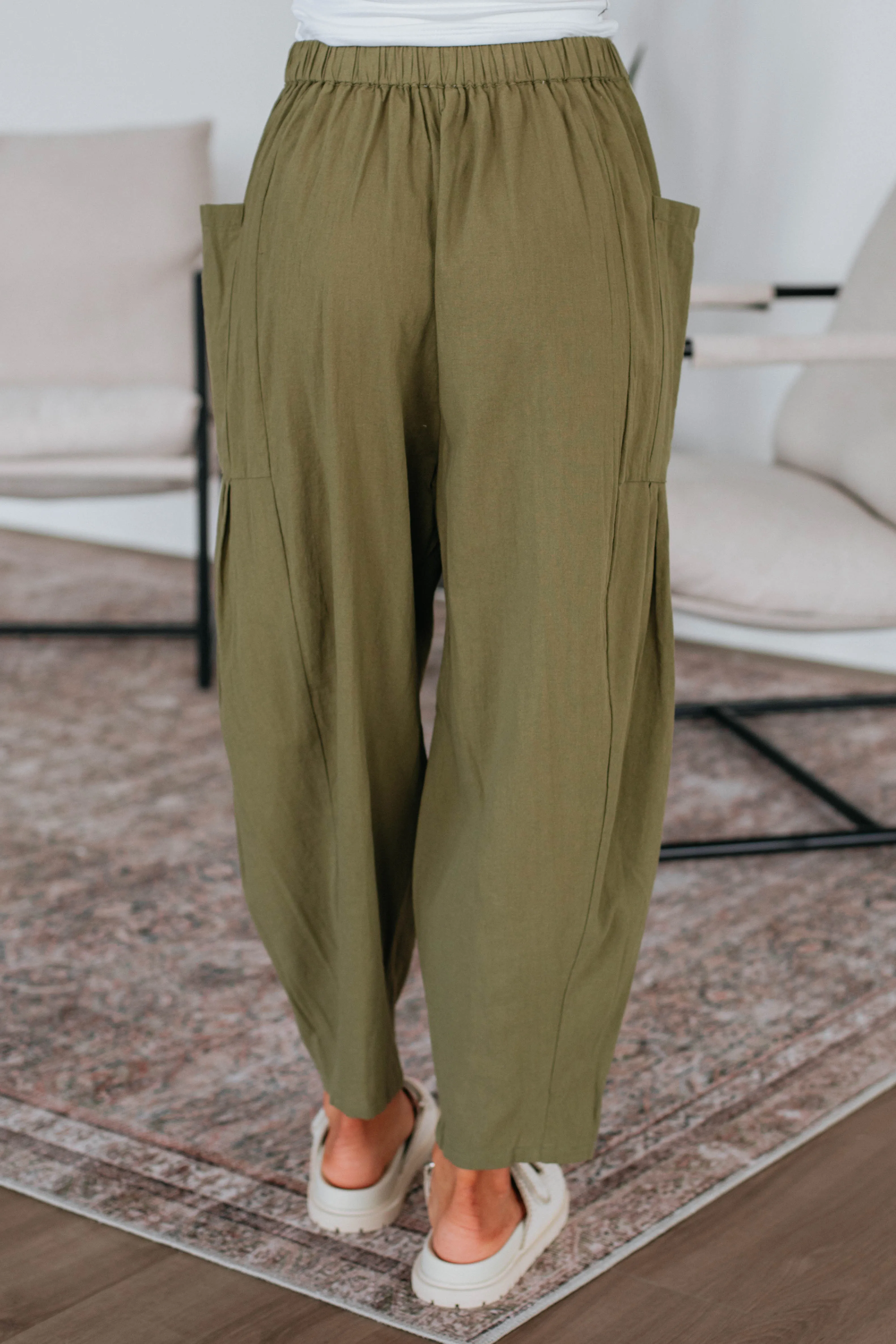 Adeera Pants - Burnt Olive sold by Wild Oak Boutique product image thumbnail 5