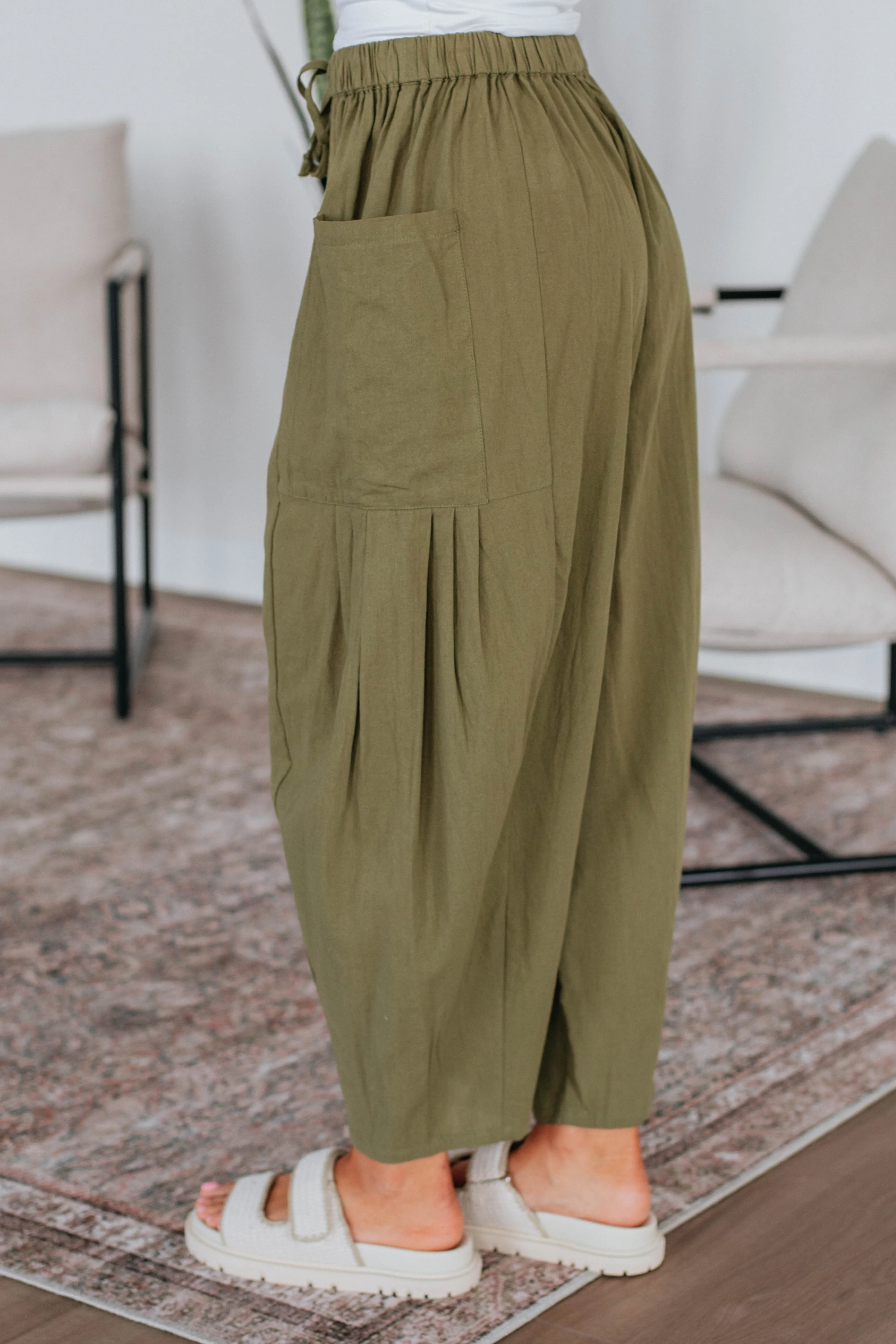 Adeera Pants - Burnt Olive sold by Wild Oak Boutique product image thumbnail 2