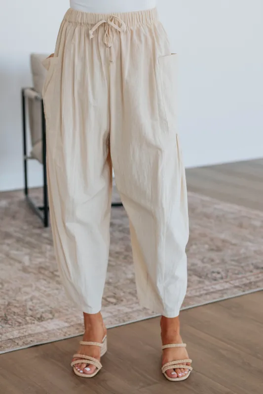 Adeera Pants - Beige sold by Wild Oak Boutique