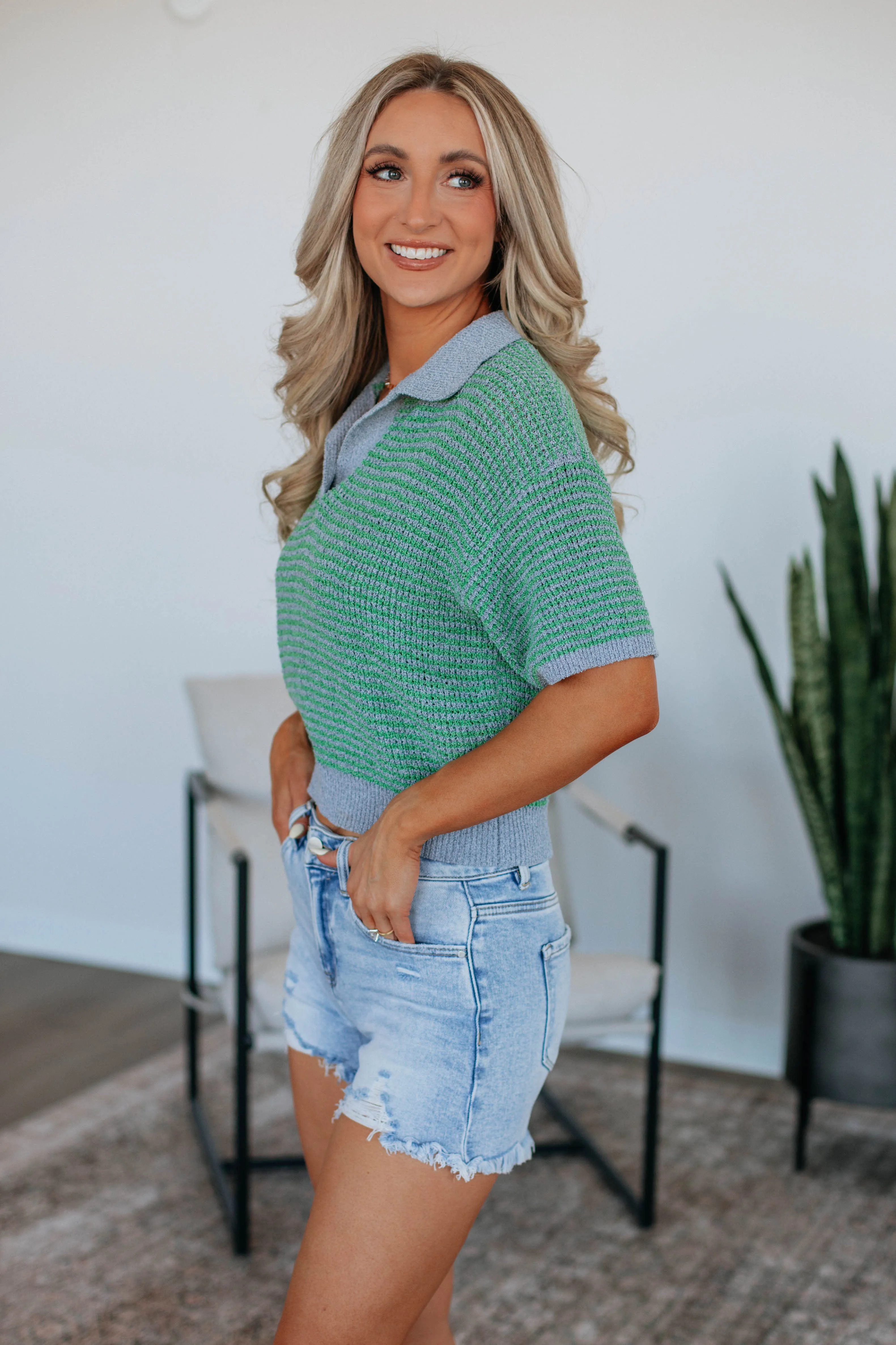 Zeldine Knit Top - Apple Mix sold by Wild Oak Boutique product image thumbnail 4