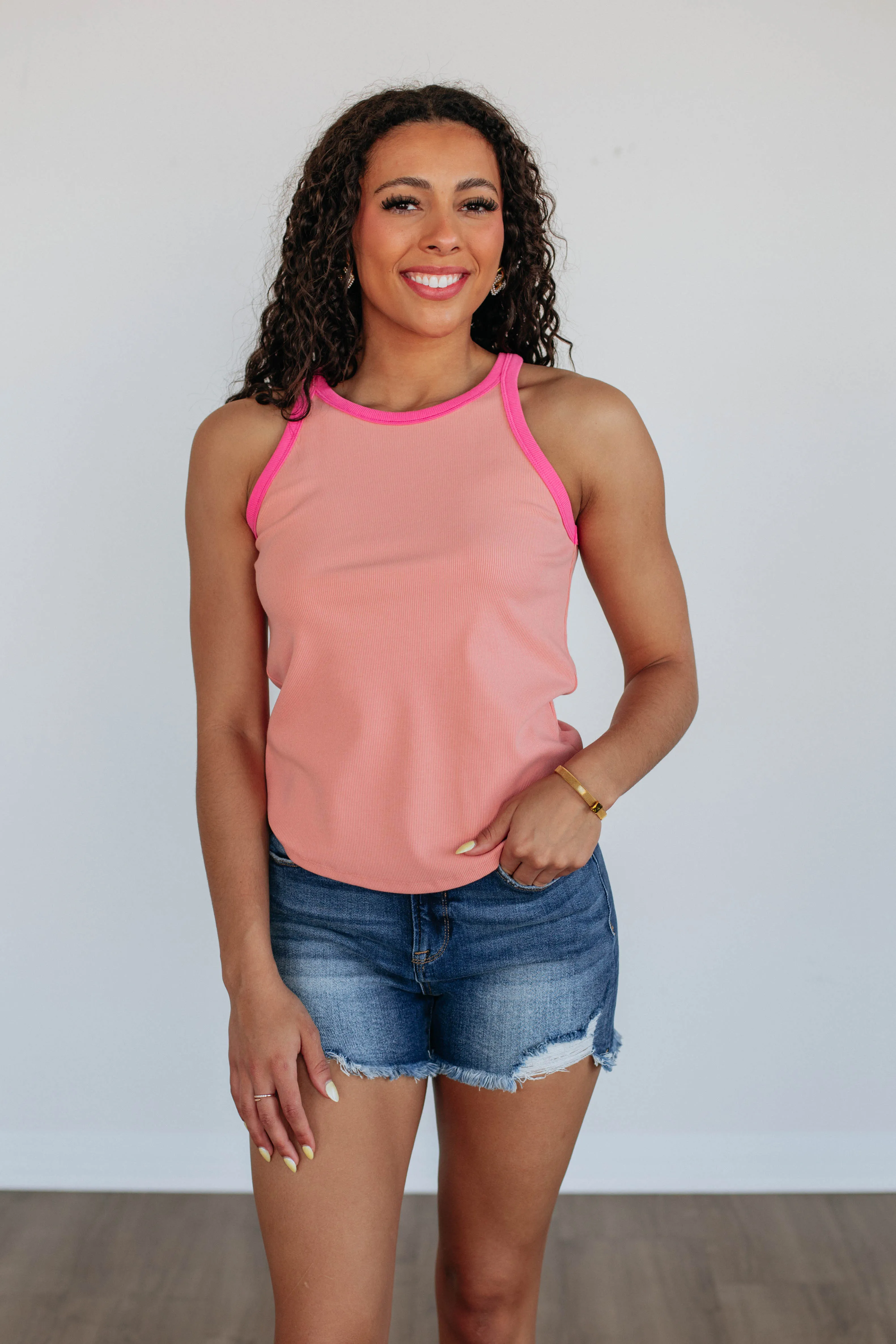 Kacie Tank - Punch Mix sold by Wild Oak Boutique product image thumbnail 4