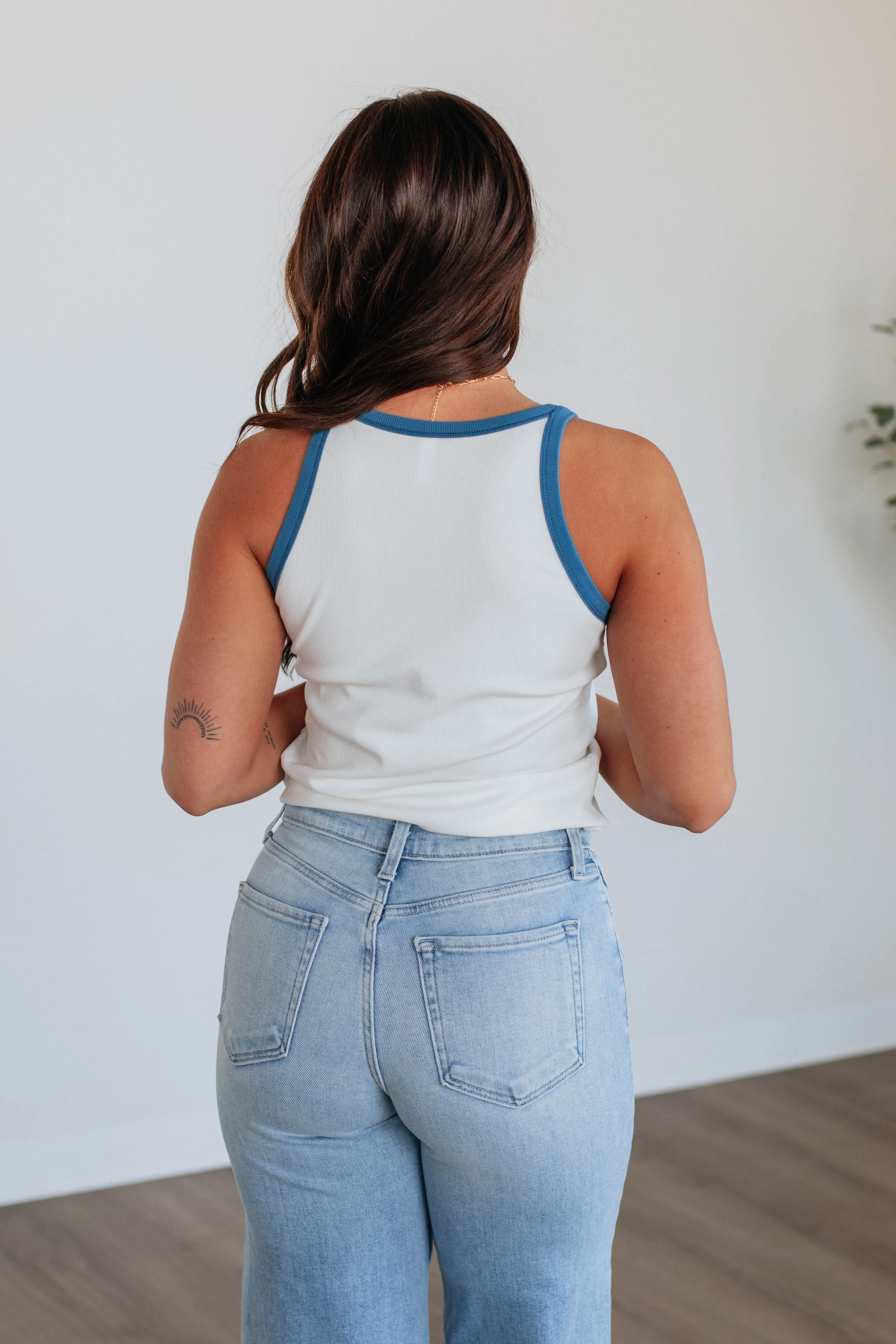 Kacie Tank - Steel Blue Mix sold by Wild Oak Boutique product image thumbnail 5