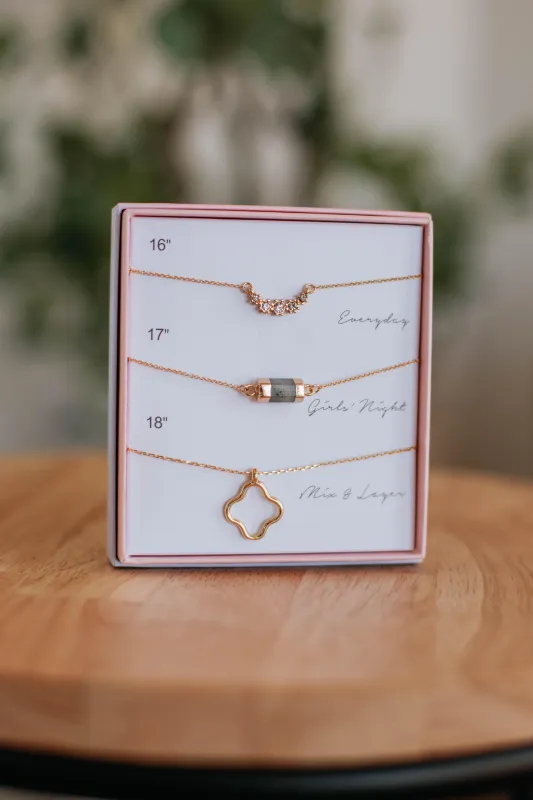 Manifested Charm Necklace Set sold by Wild Oak Boutique