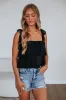 Mabel Eyelet Tank - Black sold by Wild Oak Boutique