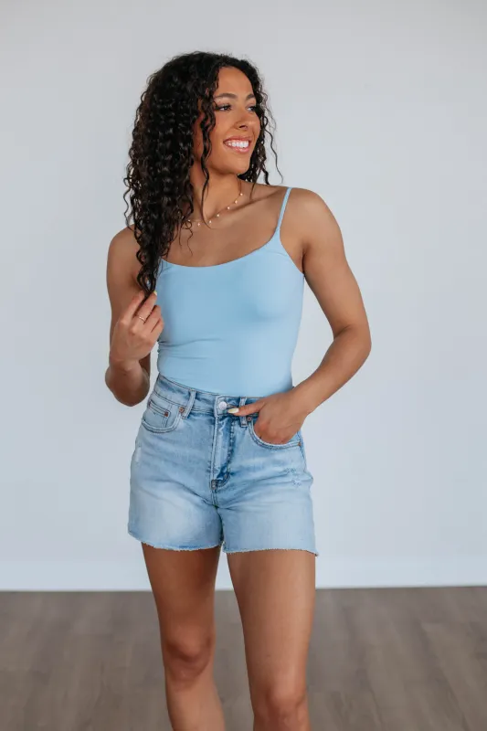 Double Take Bodysuit - Sky Blue sold by Wild Oak Boutique