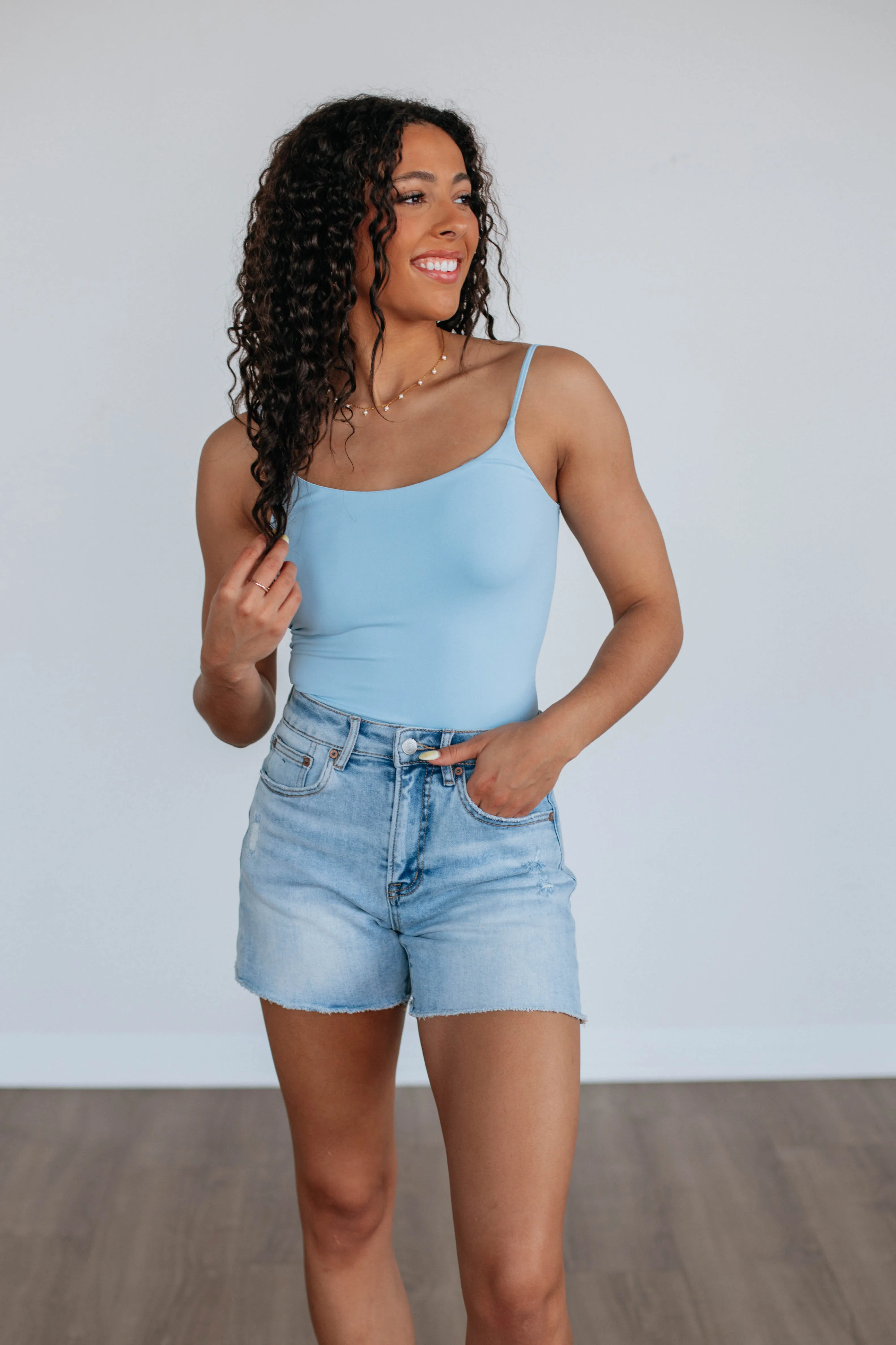 Double Take Bodysuit - Sky Blue sold by Wild Oak Boutique