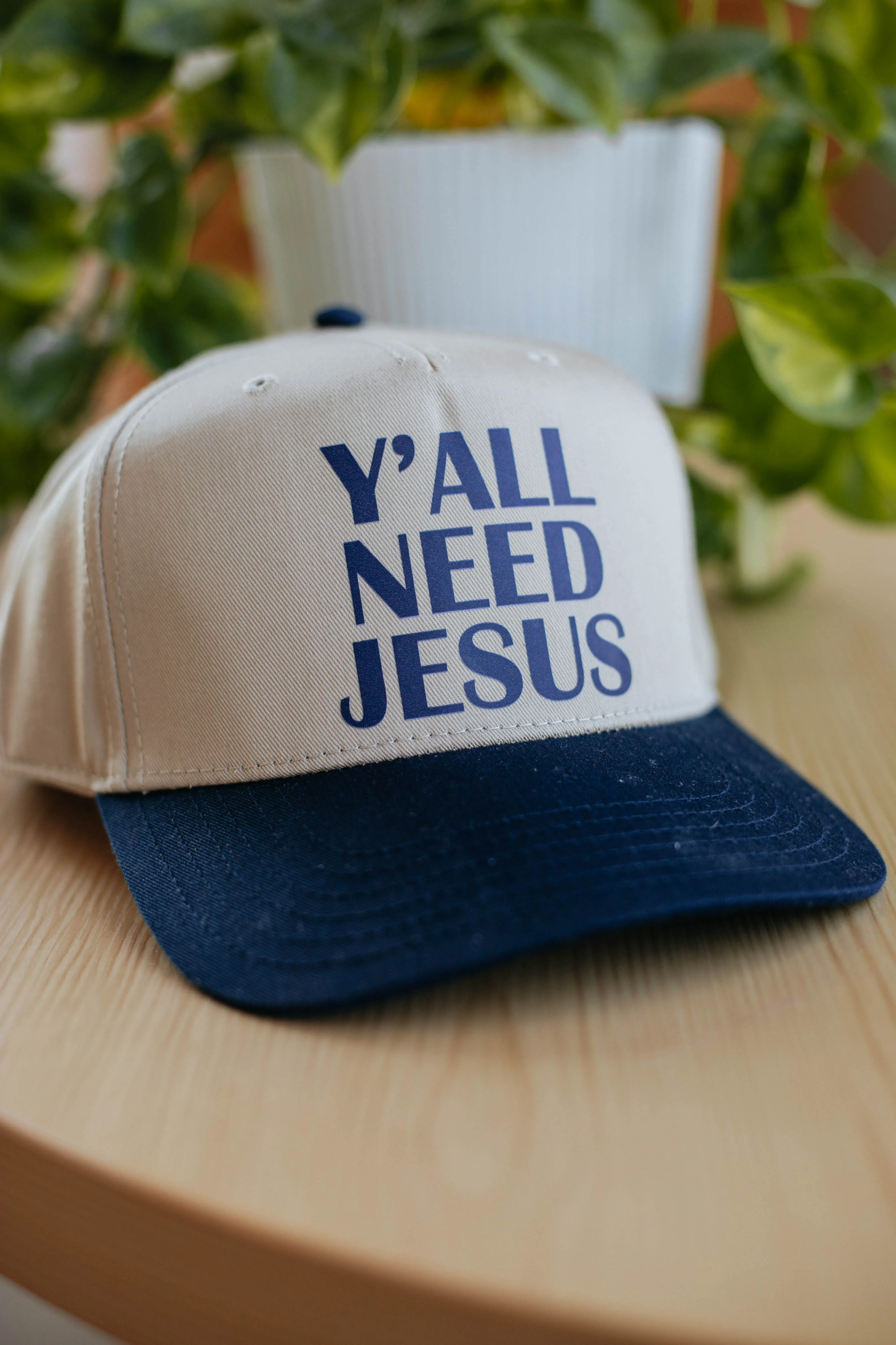 Y'all Need Jesus Trucker Hat sold by Wild Oak Boutique product image thumbnail 2