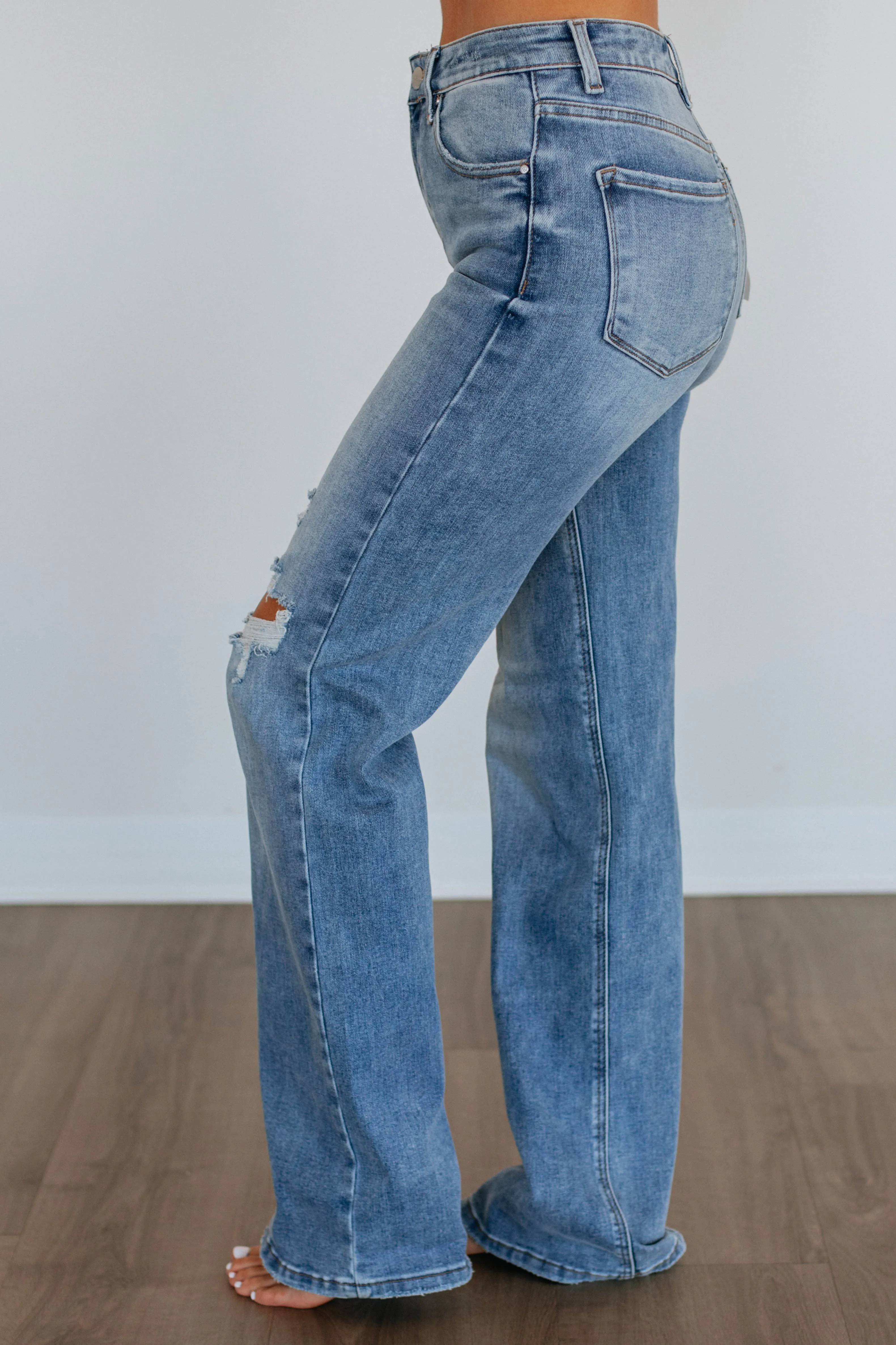 Kinsley Risen Jeans - Medium Wash sold by Wild Oak Boutique product image thumbnail 2