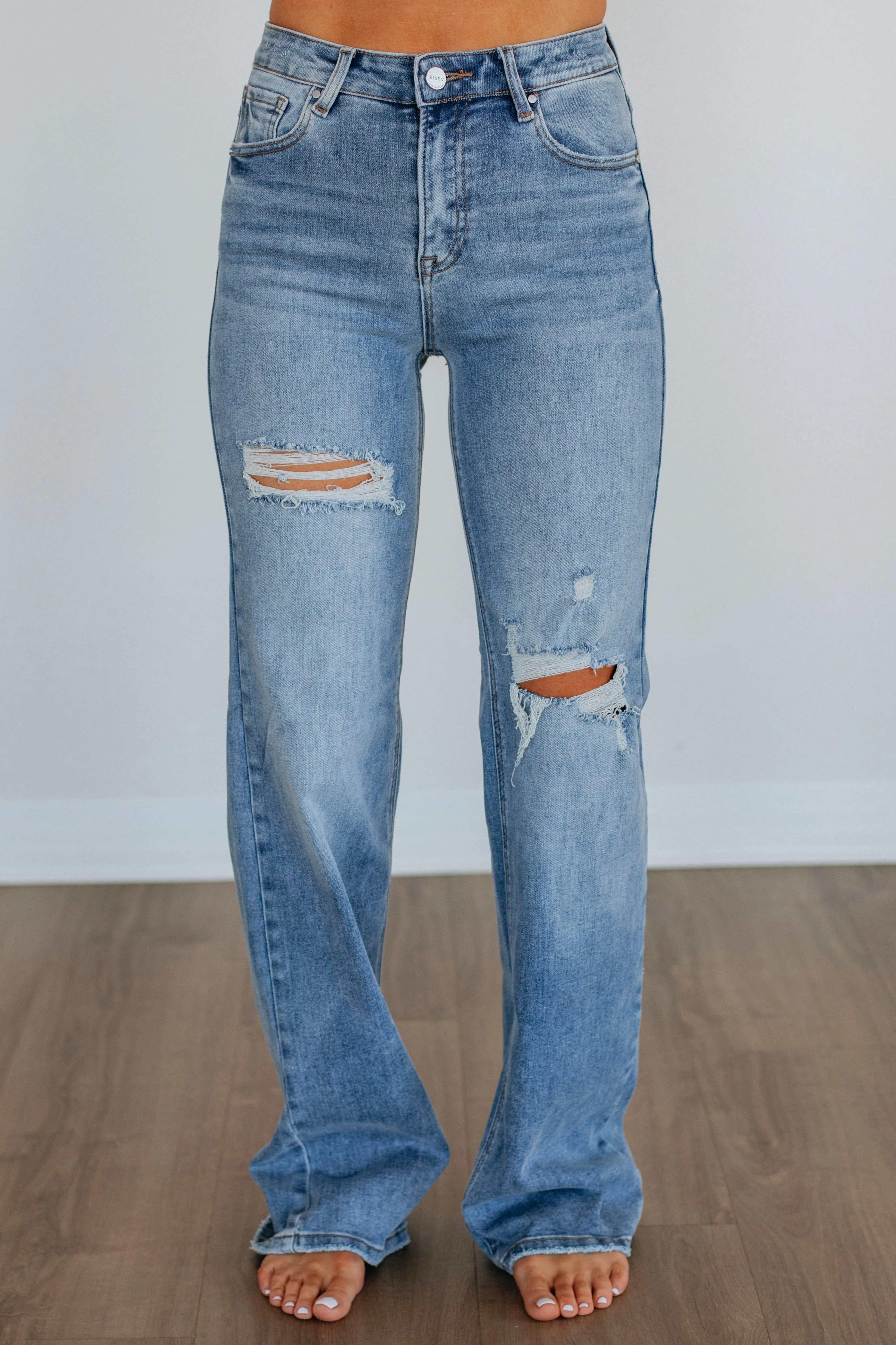 Kinsley Risen Jeans - Medium Wash sold by Wild Oak Boutique product image thumbnail 3