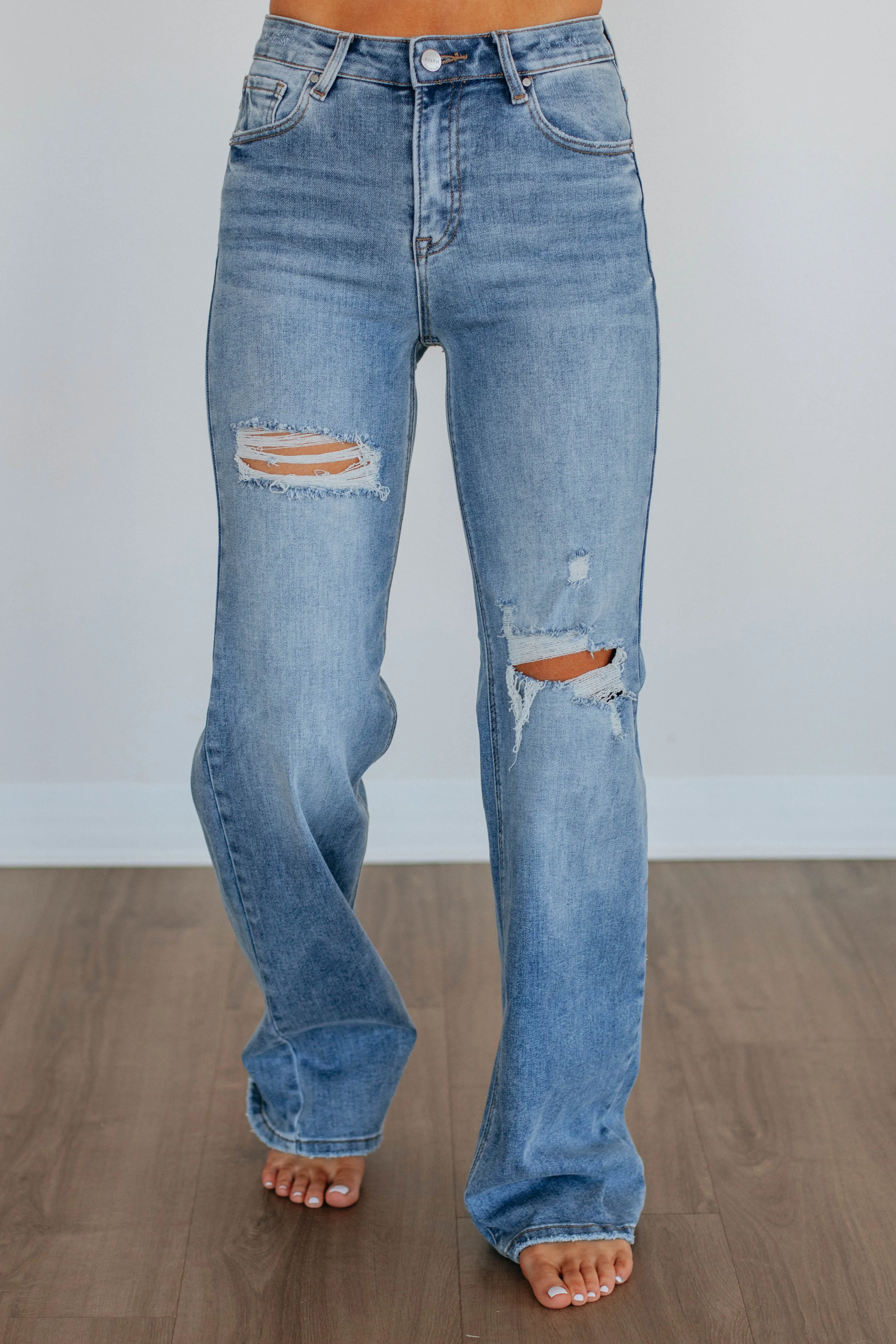Kinsley Risen Jeans - Medium Wash sold by Wild Oak Boutique product image thumbnail 5