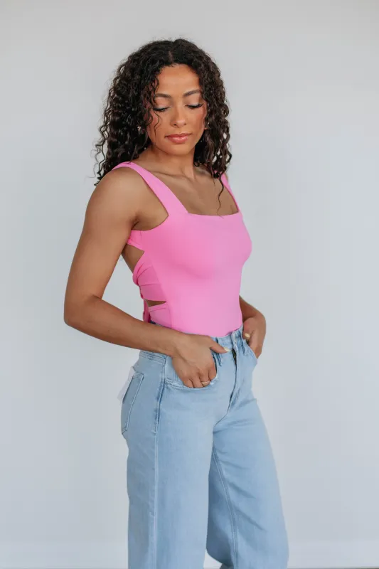 Get Obsessed Bodysuit - Bubblegum sold by Wild Oak Boutique