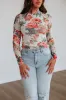 Eris Floral Mesh Top sold by Wild Oak Boutique