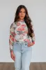 Eris Floral Mesh Top sold by Wild Oak Boutique