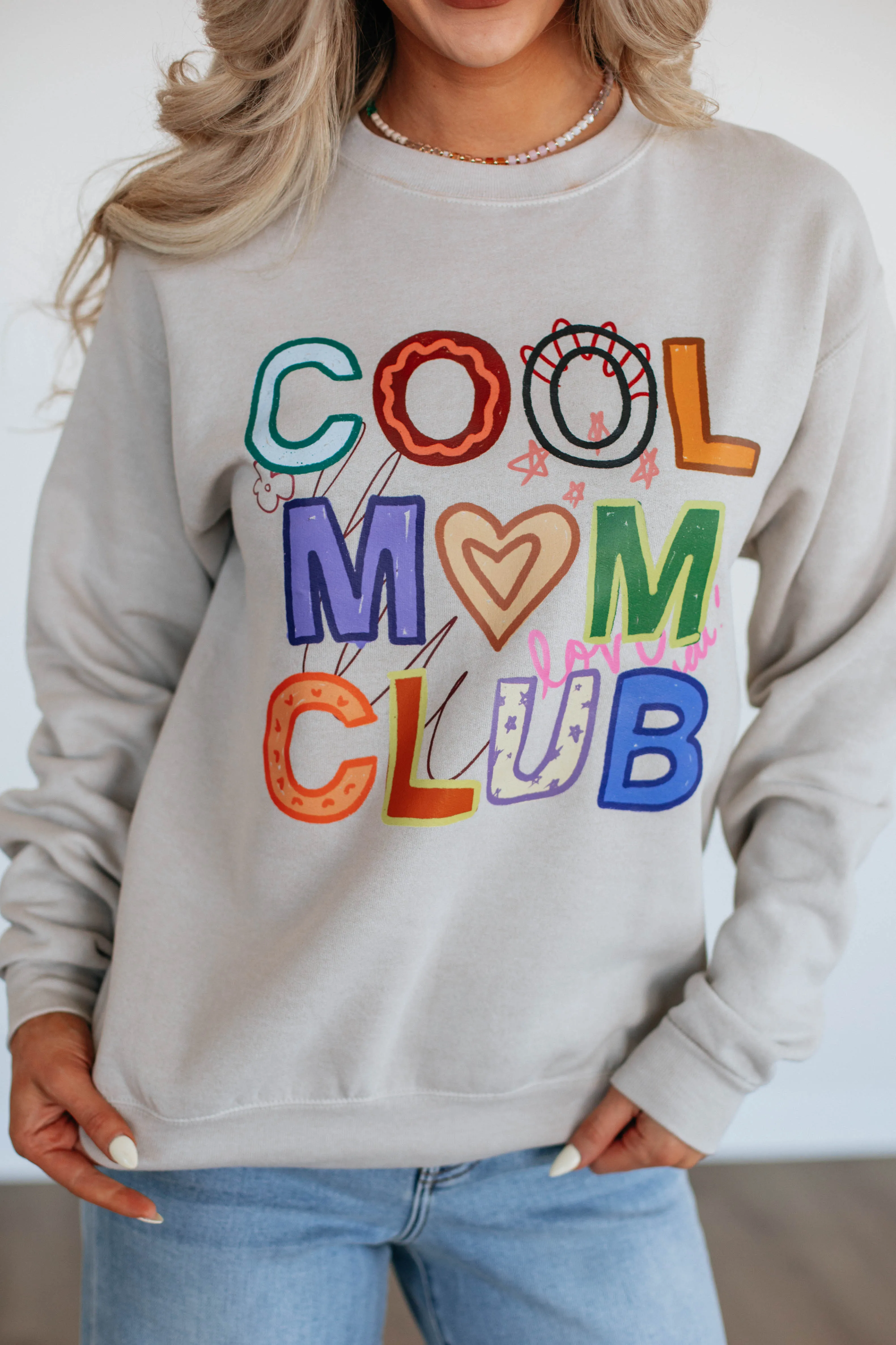 Cool Mom Club Sweatshirt sold by Wild Oak Boutique product image thumbnail 2